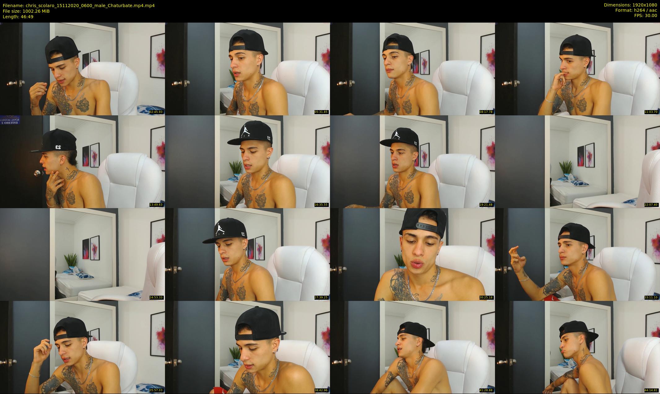 chris_scolaro — 47 minute Chaturbate male cam show recording, 1080p, Nov 15, 2020