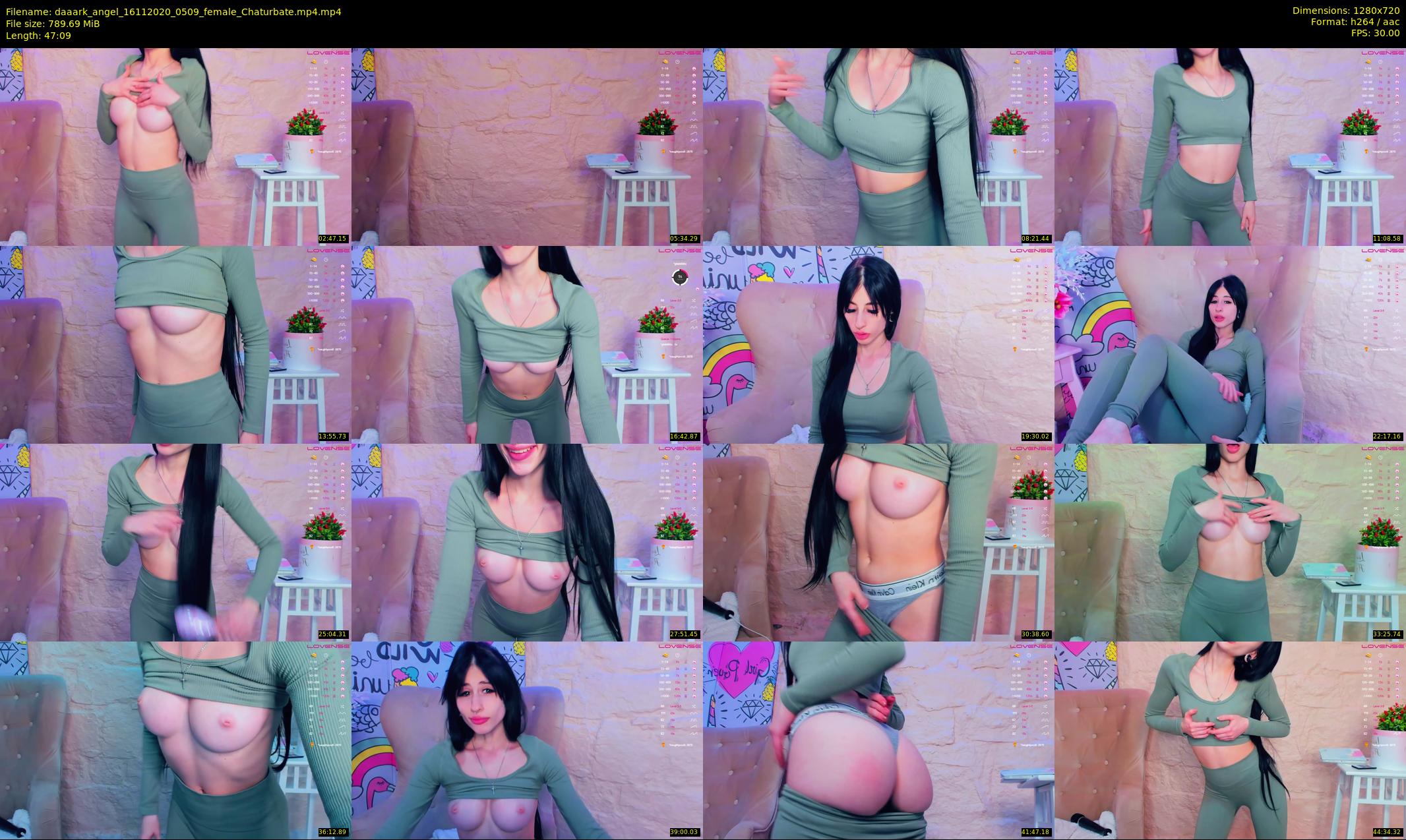 daaark_angel — 48 minute Chaturbate female cam show recording, 720p, Nov 16, 2020