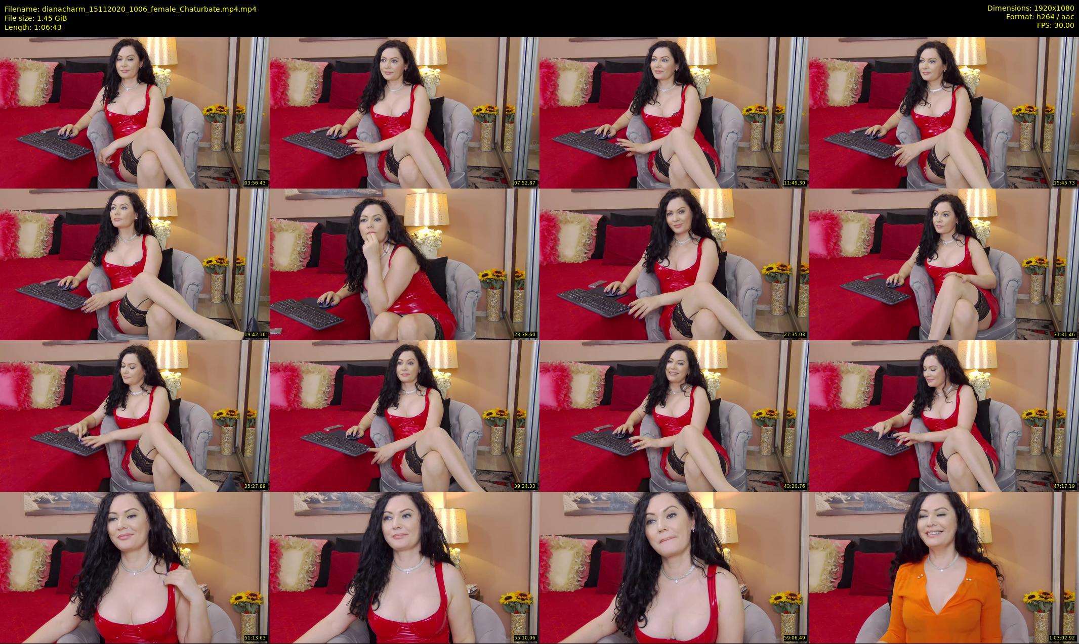 dianacharm — 67 minute Chaturbate female cam show recording, 1080p, Nov 15, 2020