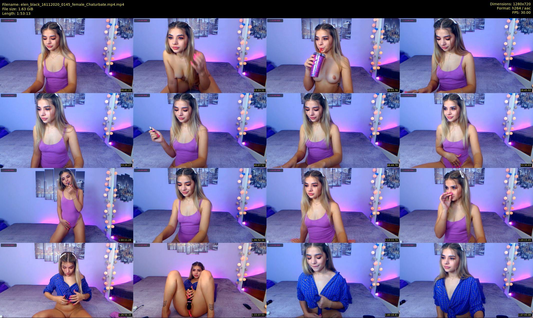 elen_black — 114 minute Chaturbate female cam show recording, 720p, Nov 16, 2020