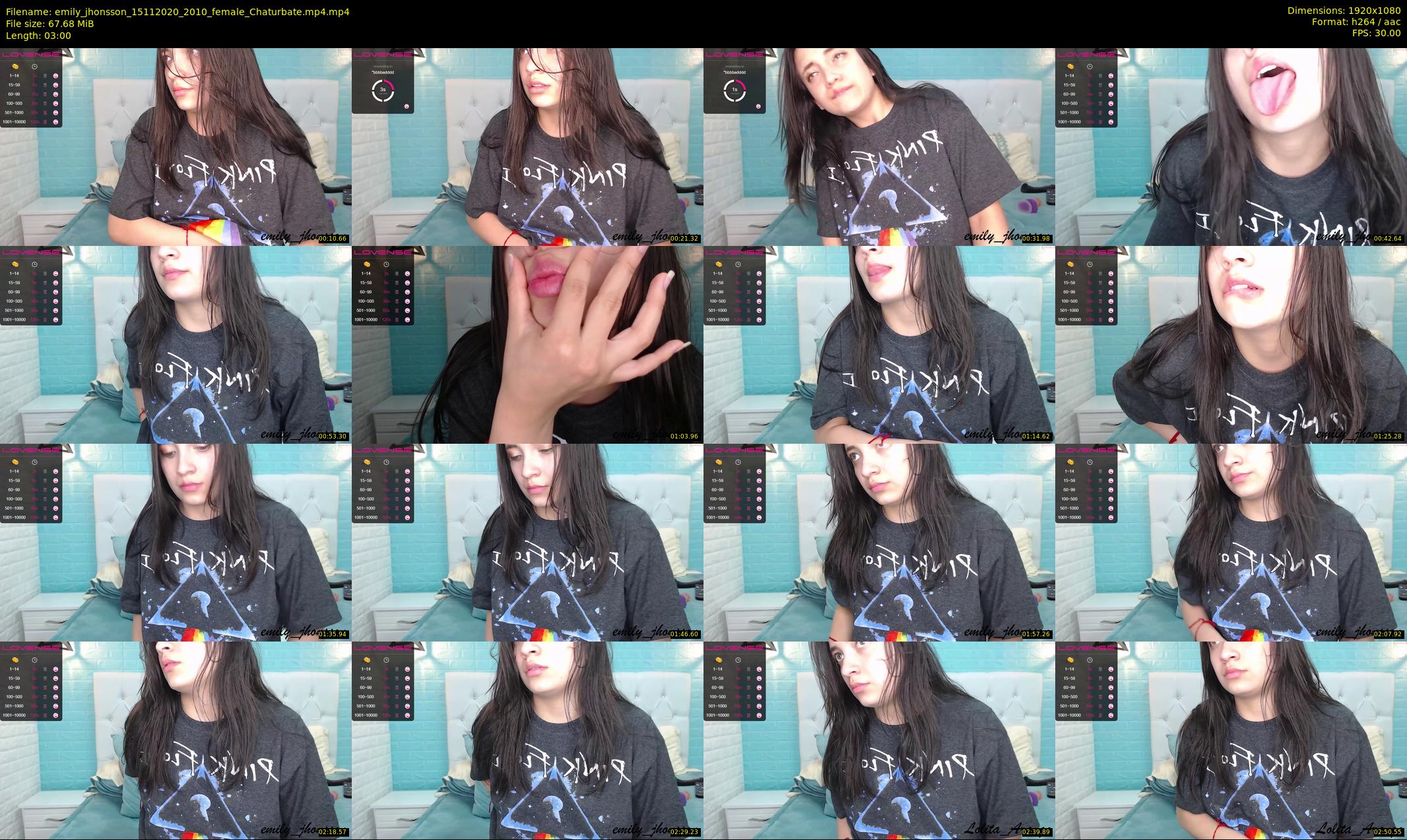 emily_jhonsson — 3 minute Chaturbate female cam show recording, 1080p, Nov 15, 2020