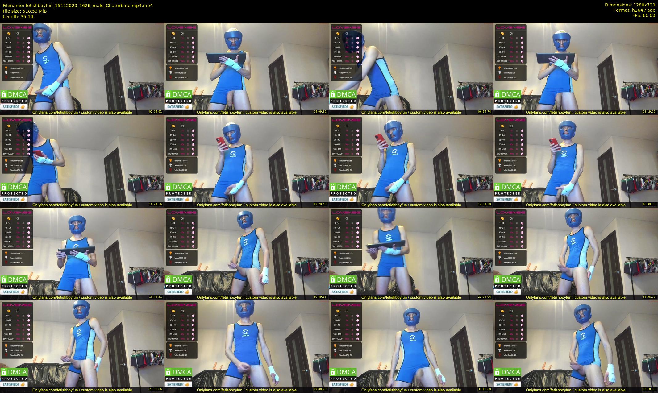 fetishboyfun — 36 minute Chaturbate male cam show recording, 720p, Nov 15, 2020