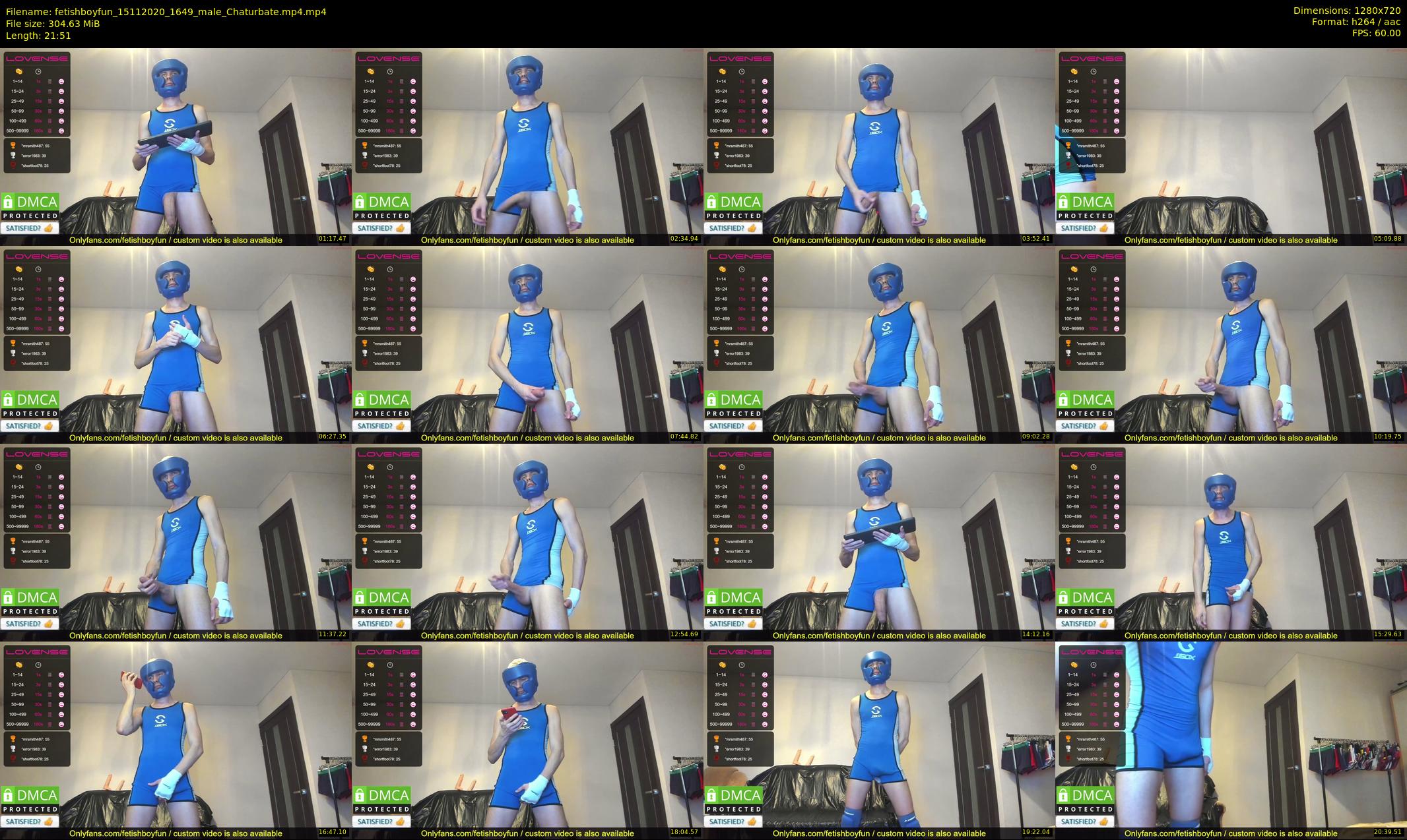 fetishboyfun — 22 minute Chaturbate male cam show recording, 720p, Nov 15, 2020
