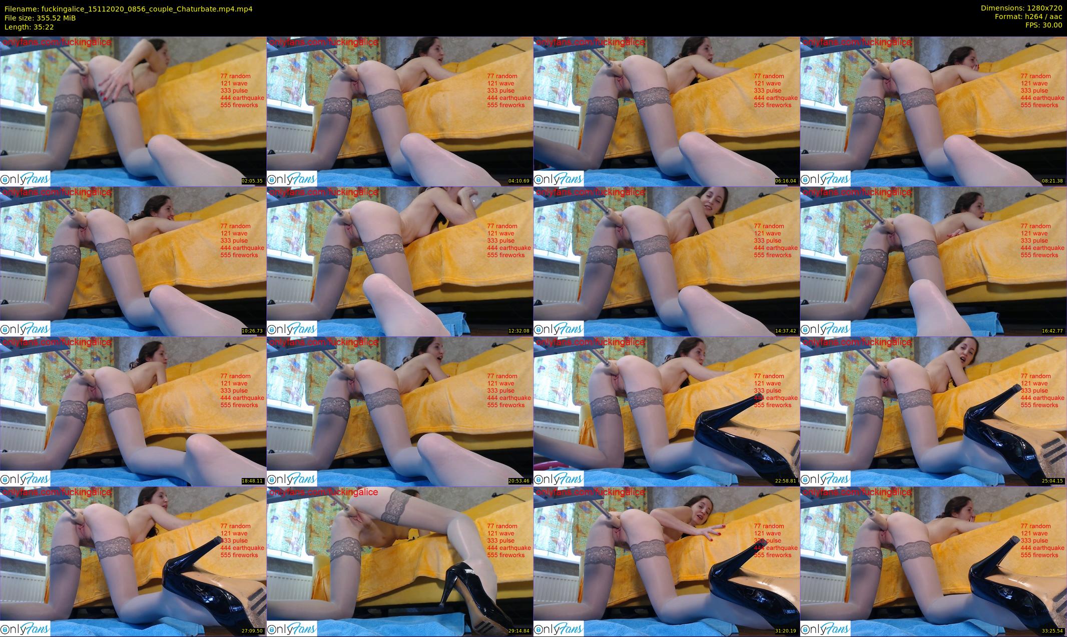 fuckingalice — 36 minute Chaturbate female cam show recording, 720p, Nov 15, 2020