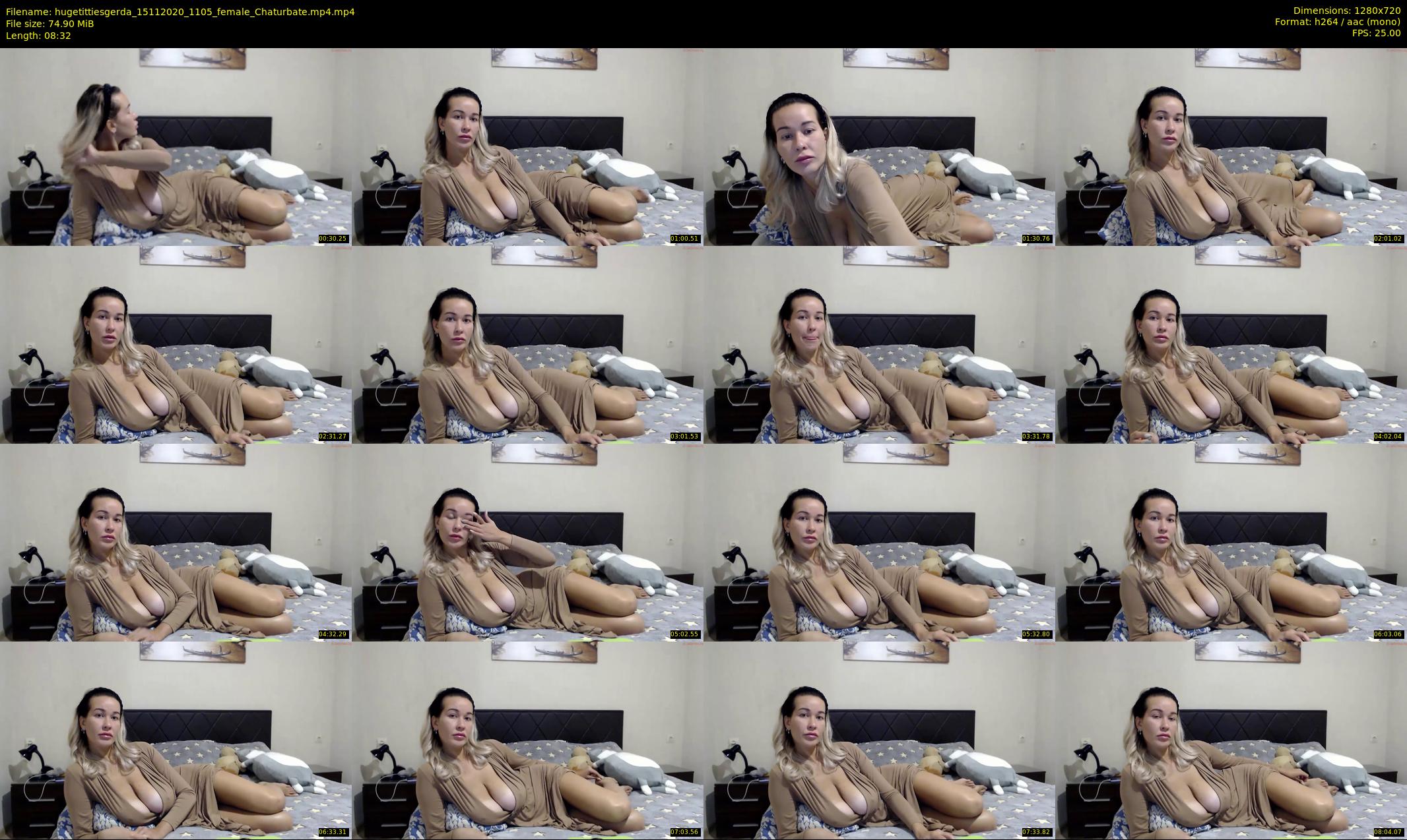 hugetittiesgerda — 9 minute Chaturbate female cam show recording, 720p, Nov 15, 2020