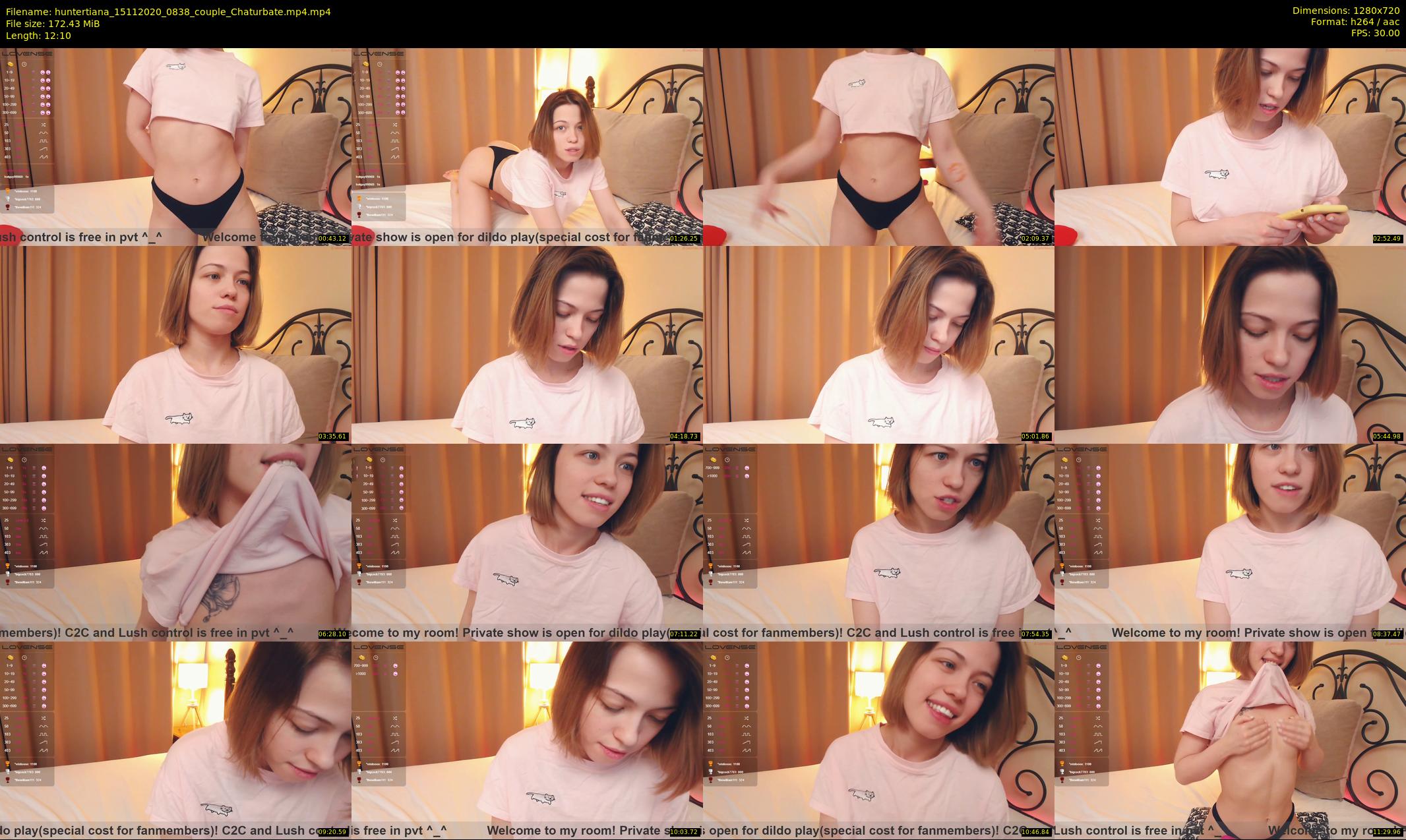 huntertiana — 13 minute Chaturbate female cam show recording, 720p, Nov 15, 2020
