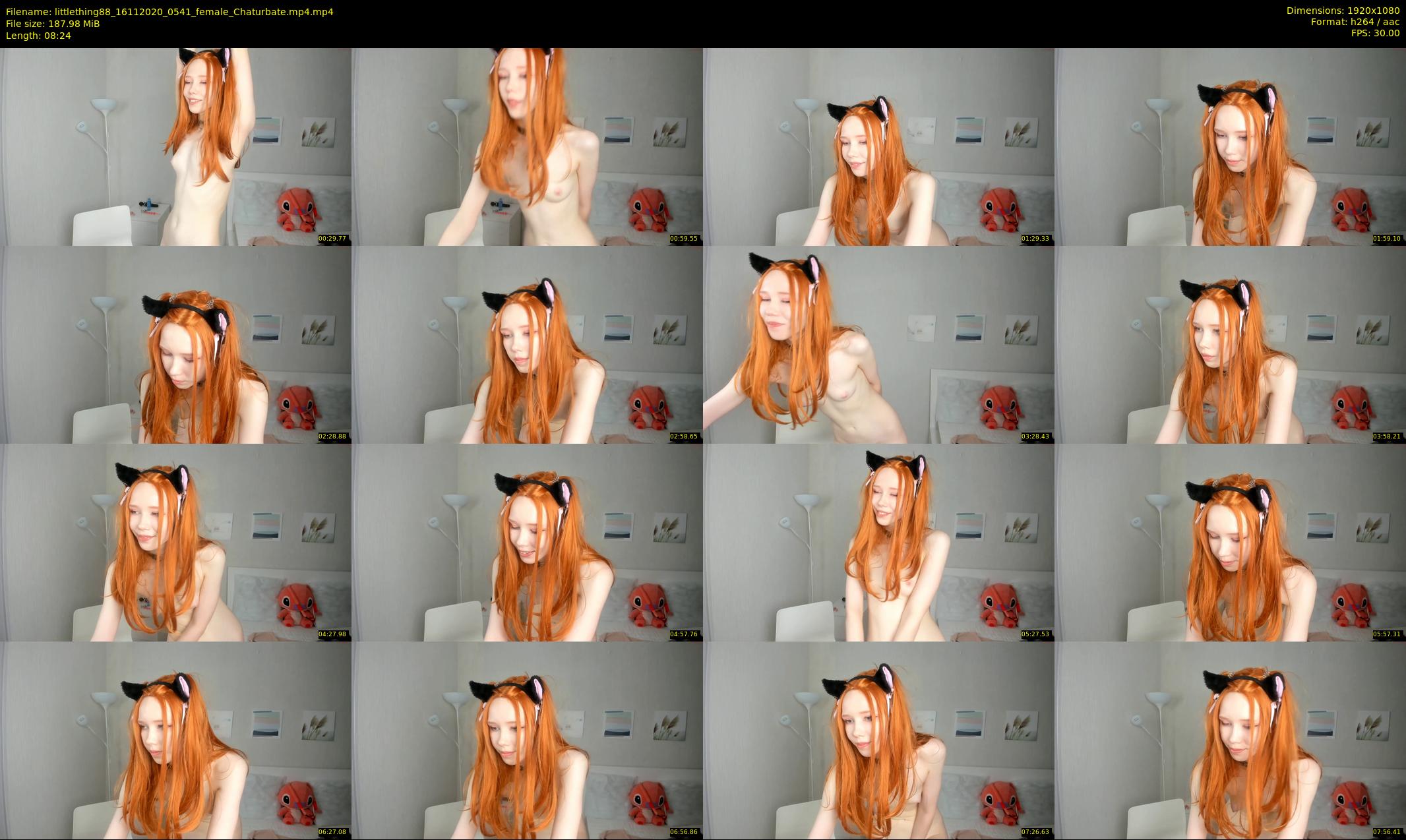 littlething88 — 9 minute Chaturbate female cam show recording, 1080p, Nov 16, 2020