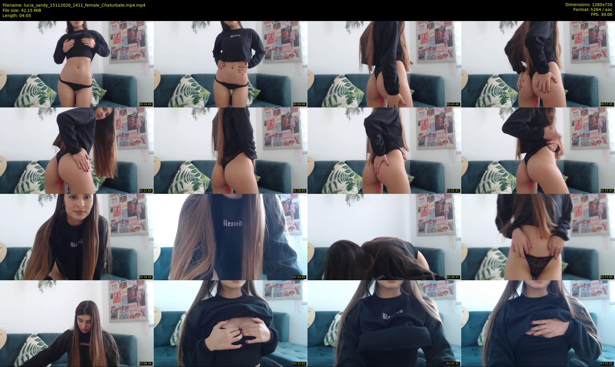 lucia_sandy — 5 minute Chaturbate female cam show recording, 720p, Nov 15, 2020