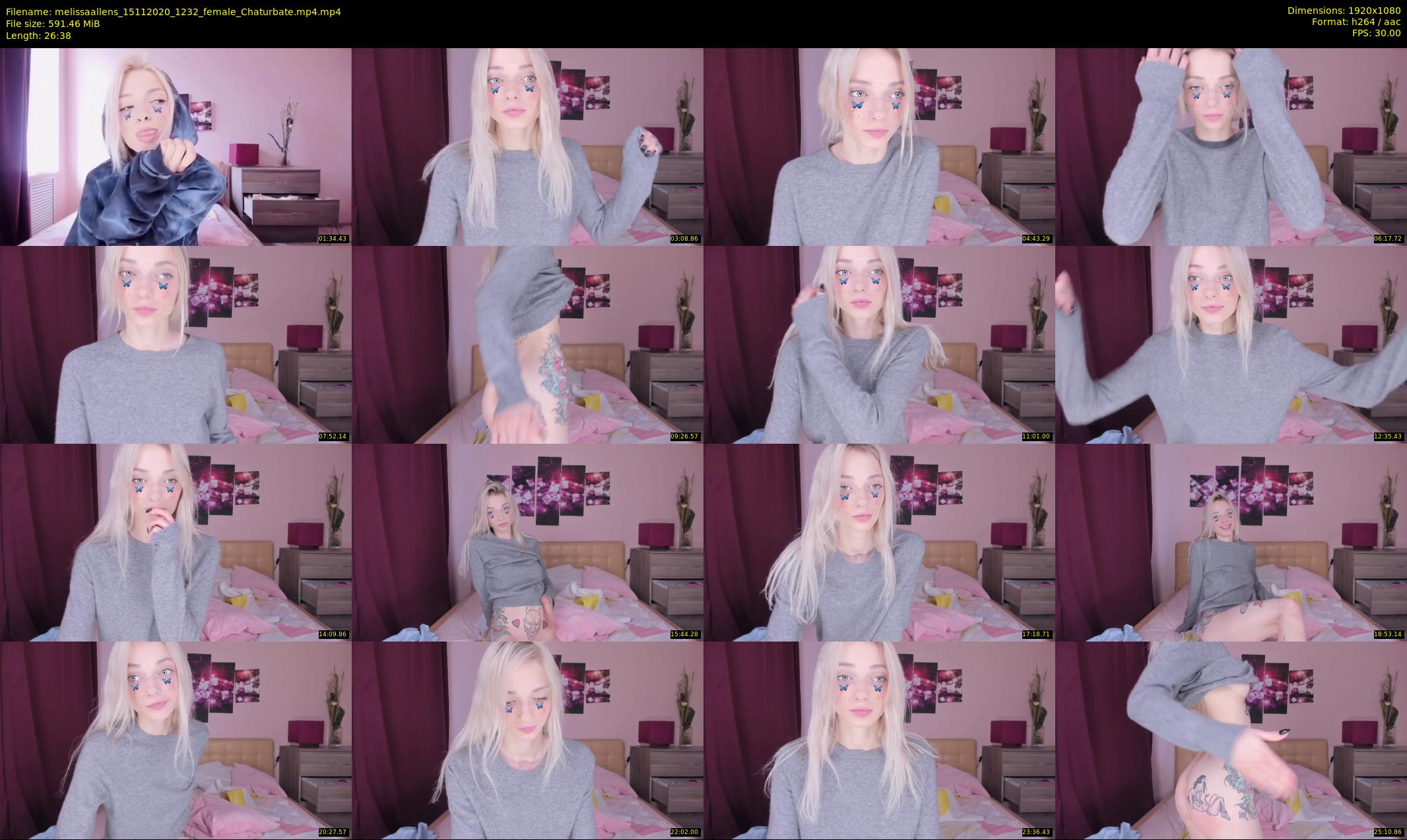 melissaallens — 27 minute Chaturbate female cam show recording, 1080p, Nov 15, 2020