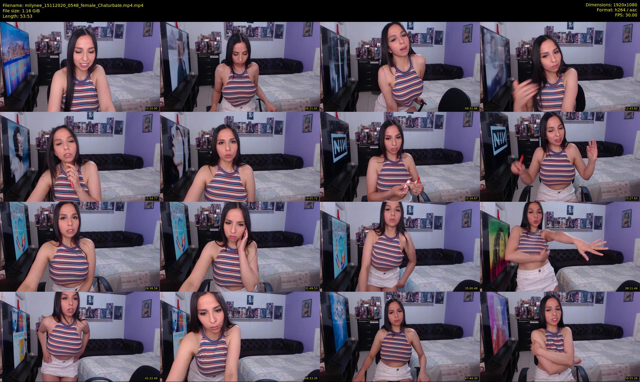 milynee — 54 minute Chaturbate female cam show recording, 1080p, Nov 15, 2020