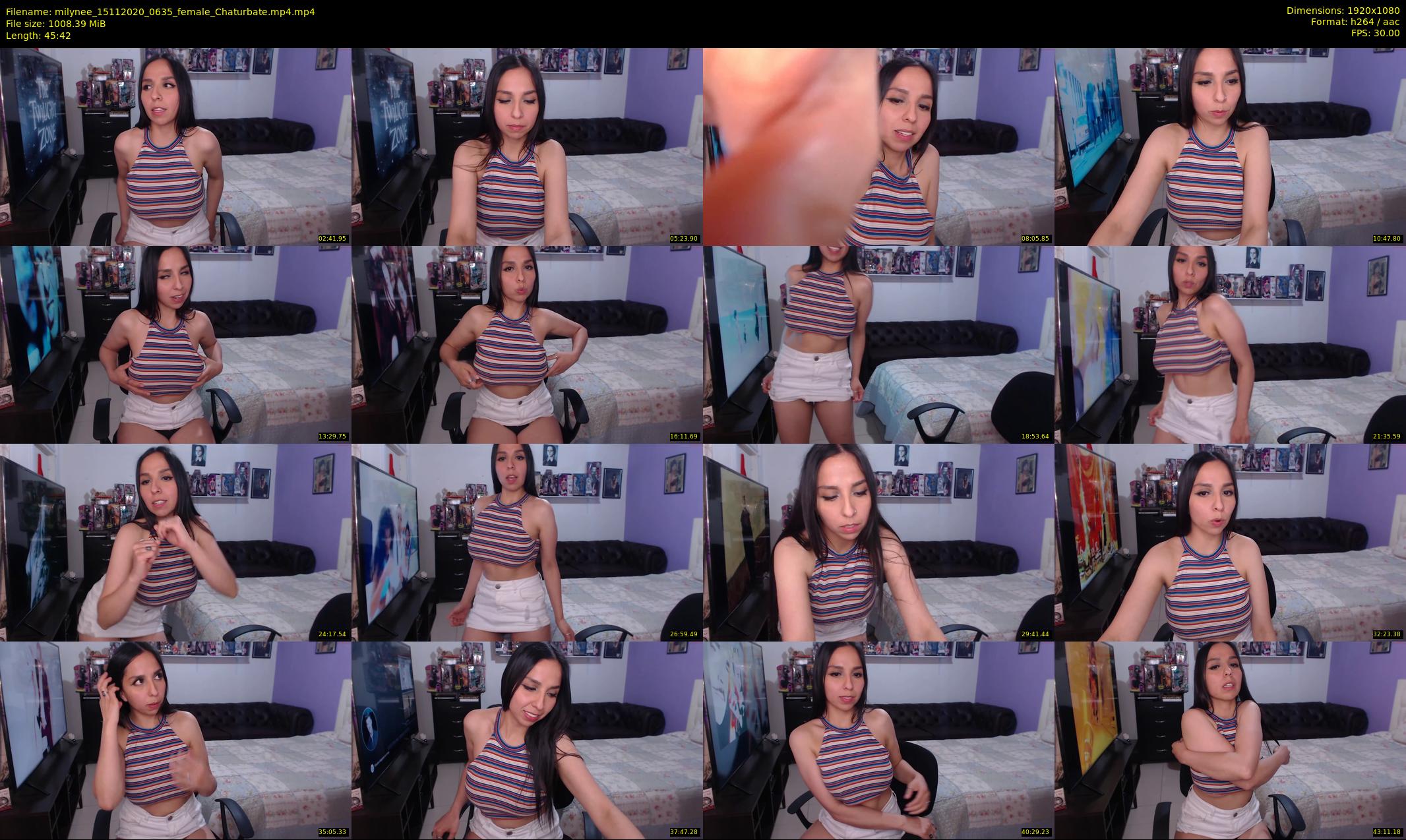 milynee — 46 minute Chaturbate female cam show recording, 1080p, Nov 15, 2020