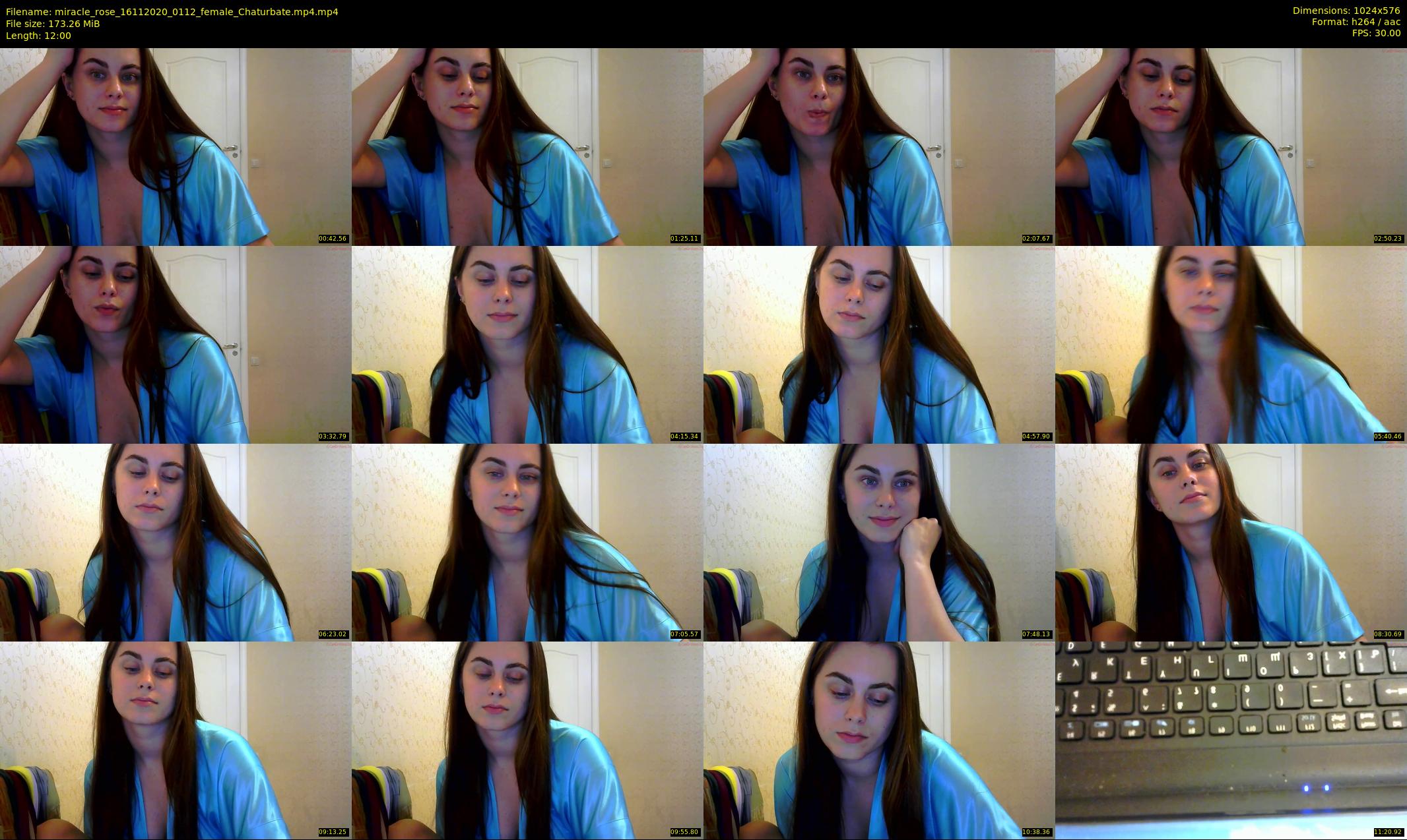 miracle_rose — 12 minute Chaturbate female cam show recording, 480p, Nov 16, 2020