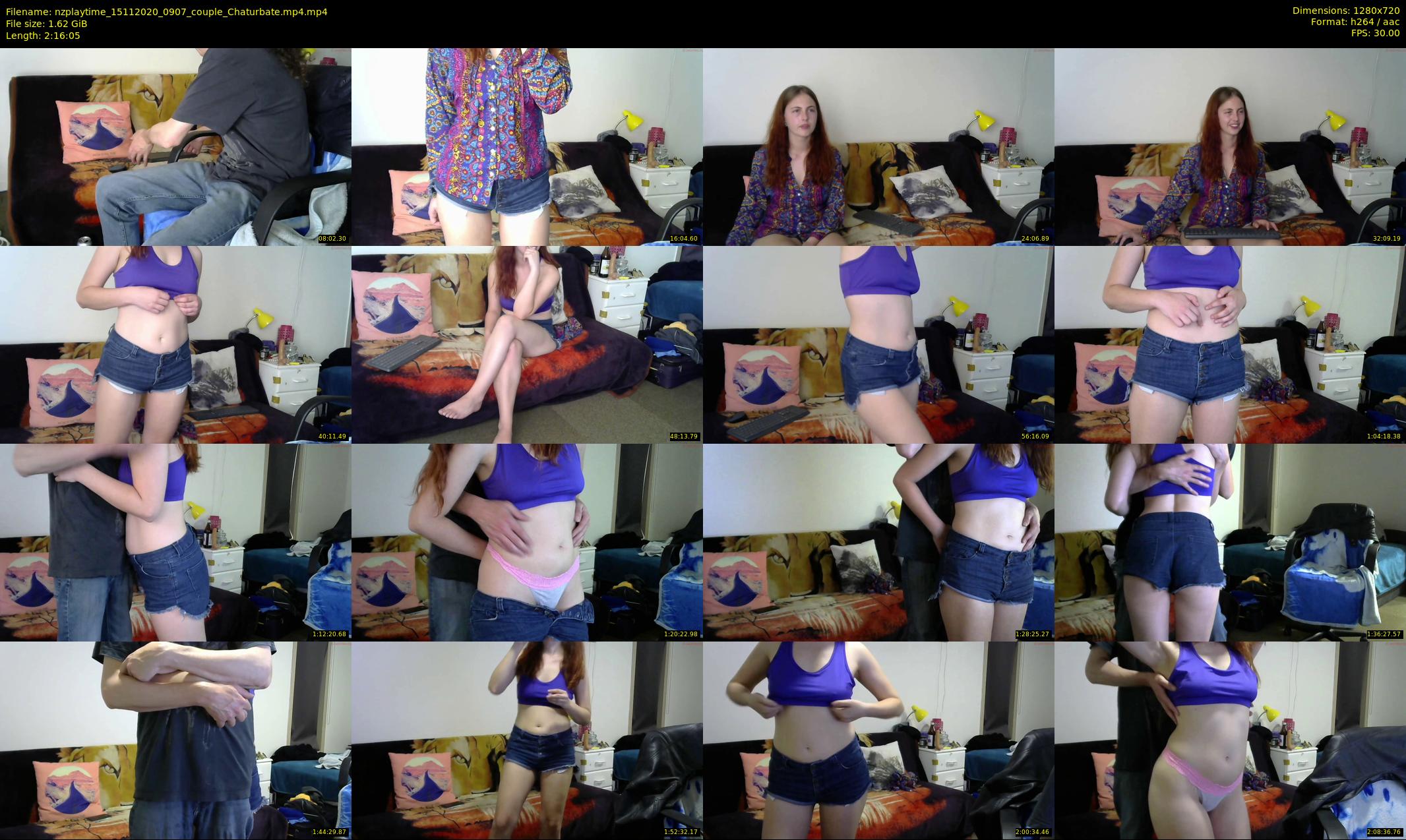 nzplaytime — 137 minute Chaturbate couple cam show recording, 720p, Nov 15, 2020
