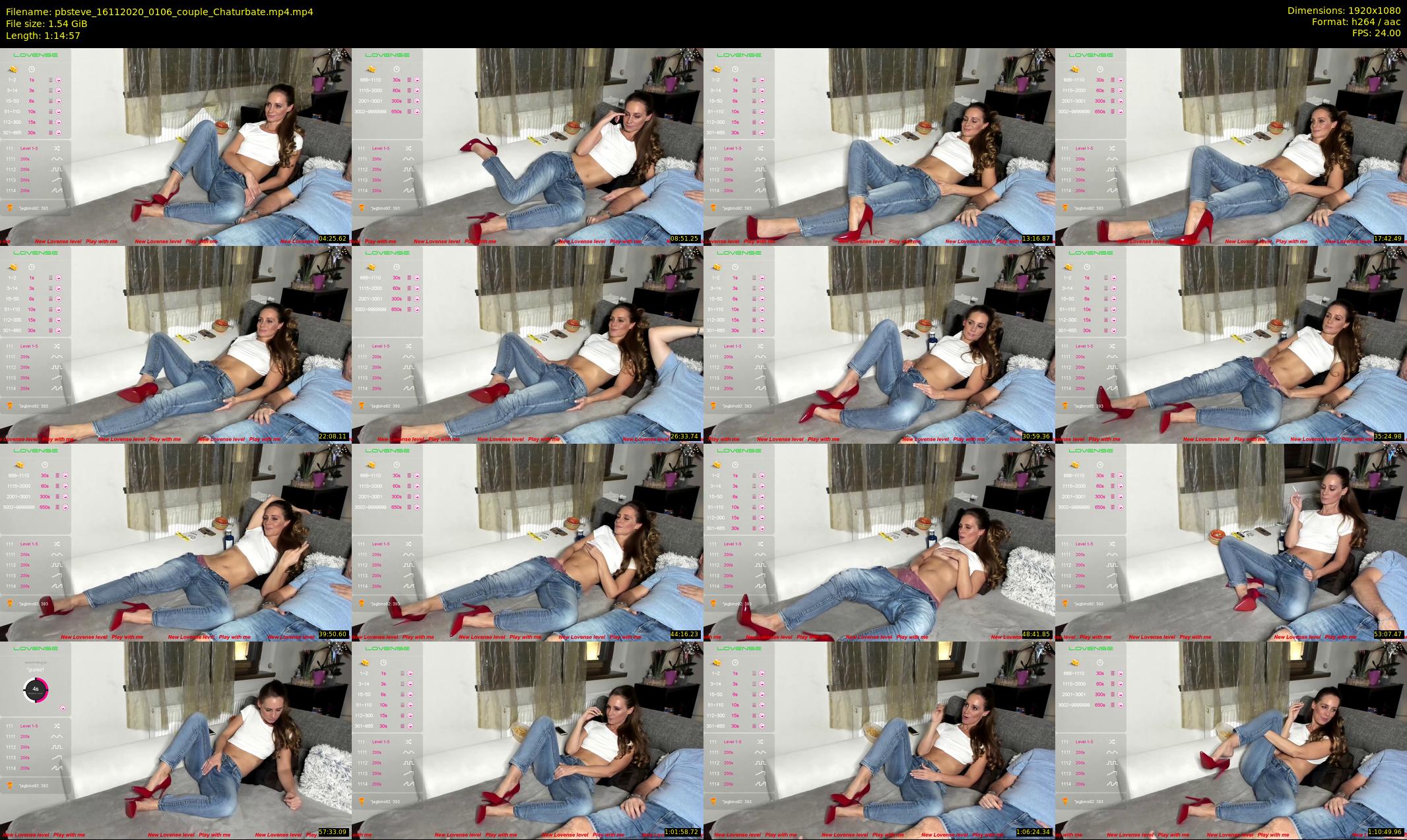 pbsteve — 75 minute Chaturbate couple cam show recording, 1080p, Nov 16, 2020