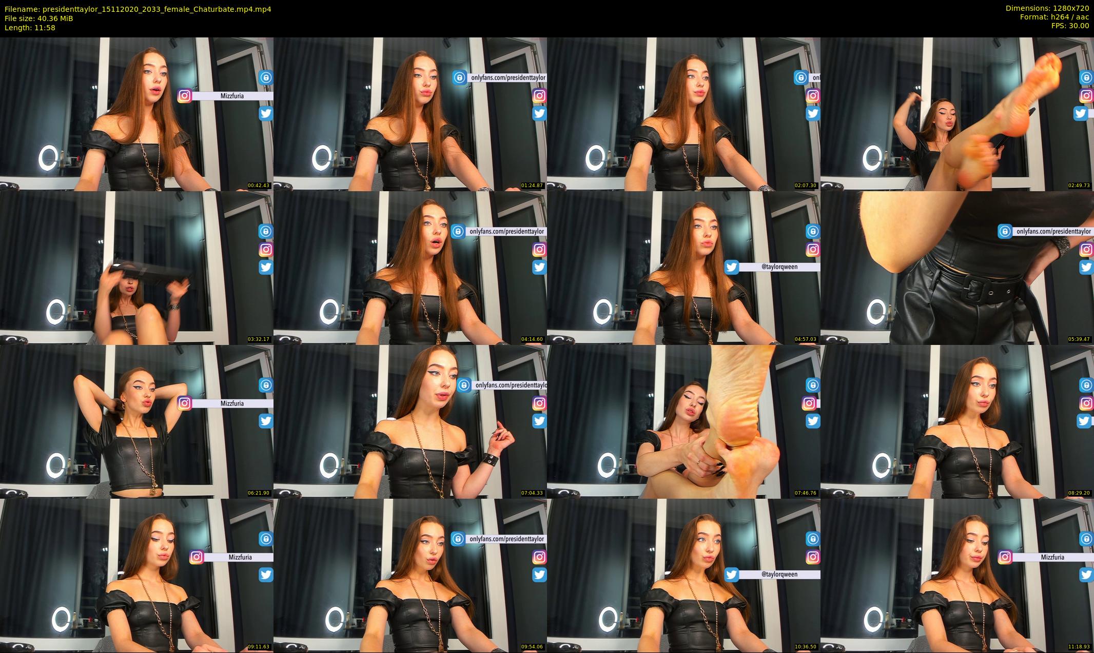 presidenttaylor — 12 minute Chaturbate female cam show recording, 720p, Nov 15, 2020
