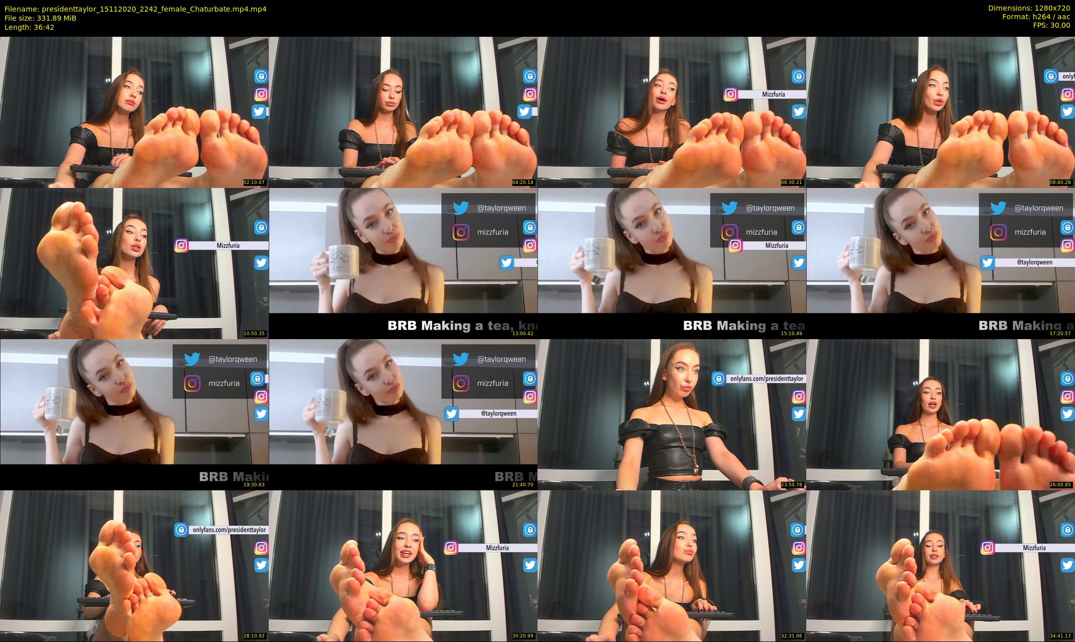 presidenttaylor — 37 minute Chaturbate female cam show recording, 720p, Nov 15, 2020