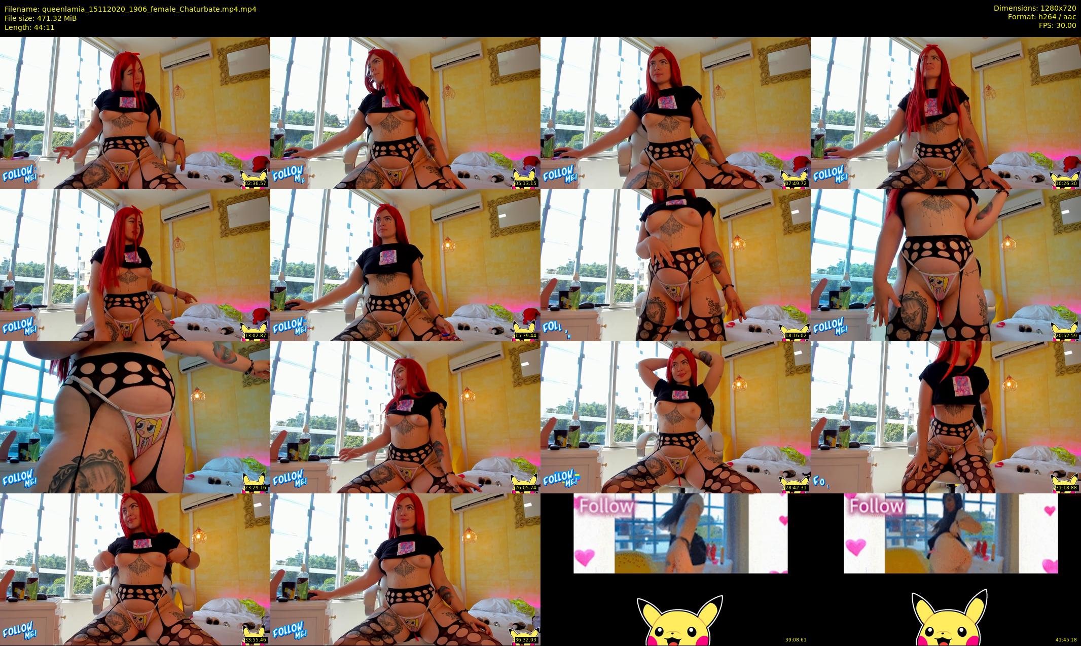 queenlamia — 45 minute Chaturbate female cam show recording, 720p, Nov 15, 2020