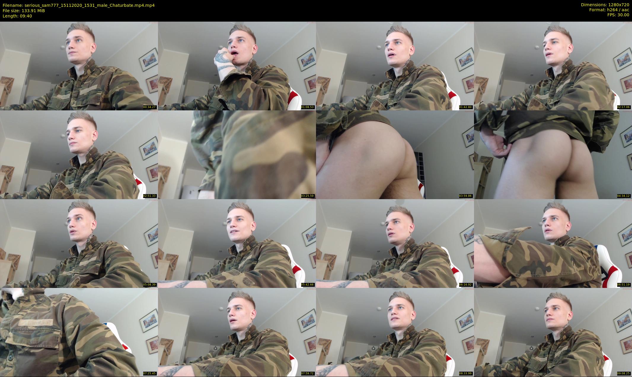 serious_sam777 — 10 minute Chaturbate male cam show recording, 720p, Nov 15, 2020