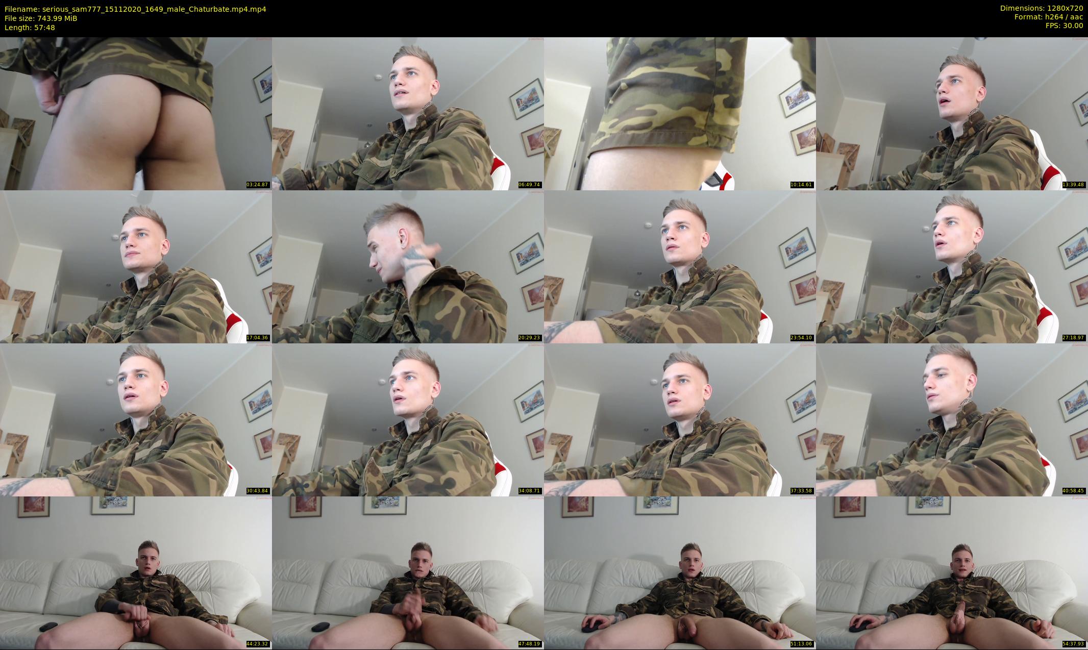 serious_sam777 — 58 minute Chaturbate male cam show recording, 720p, Nov 15, 2020