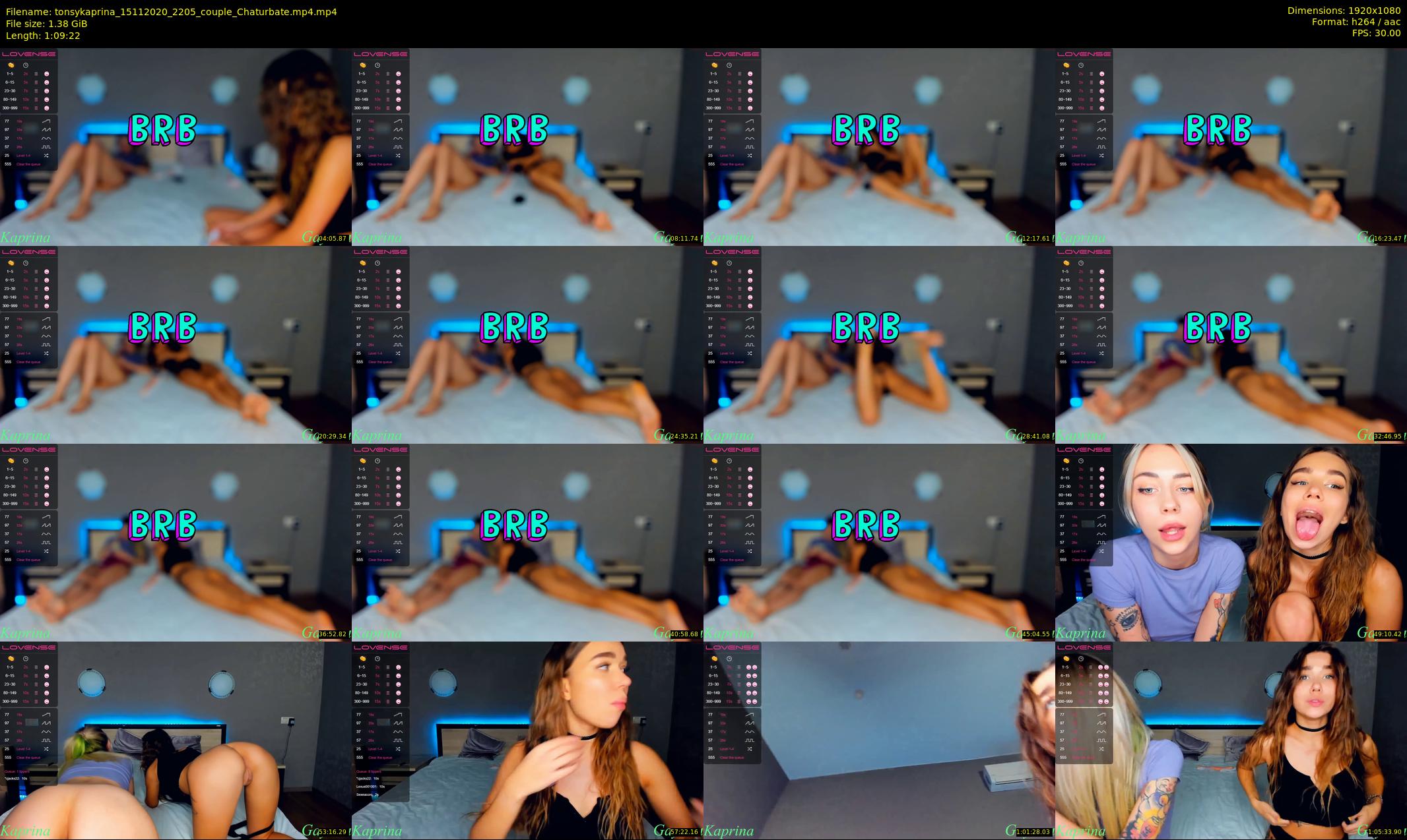 tonsykaprina — 70 minute Chaturbate couple cam show recording, 1080p, Nov 15, 2020