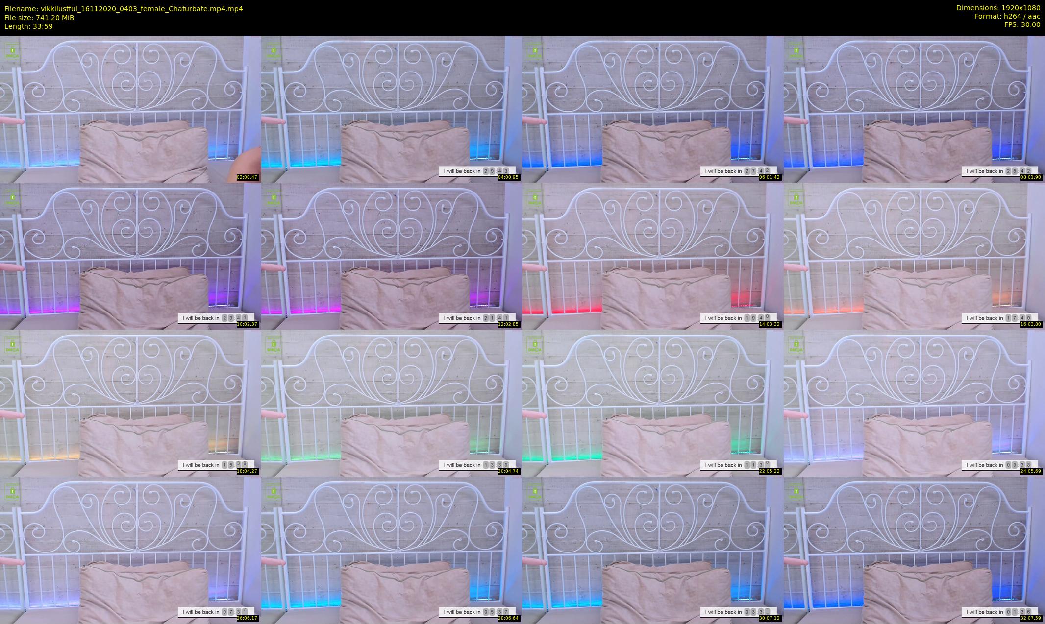 vikkilustful — 34 minute Chaturbate female cam show recording, 1080p, Nov 16, 2020