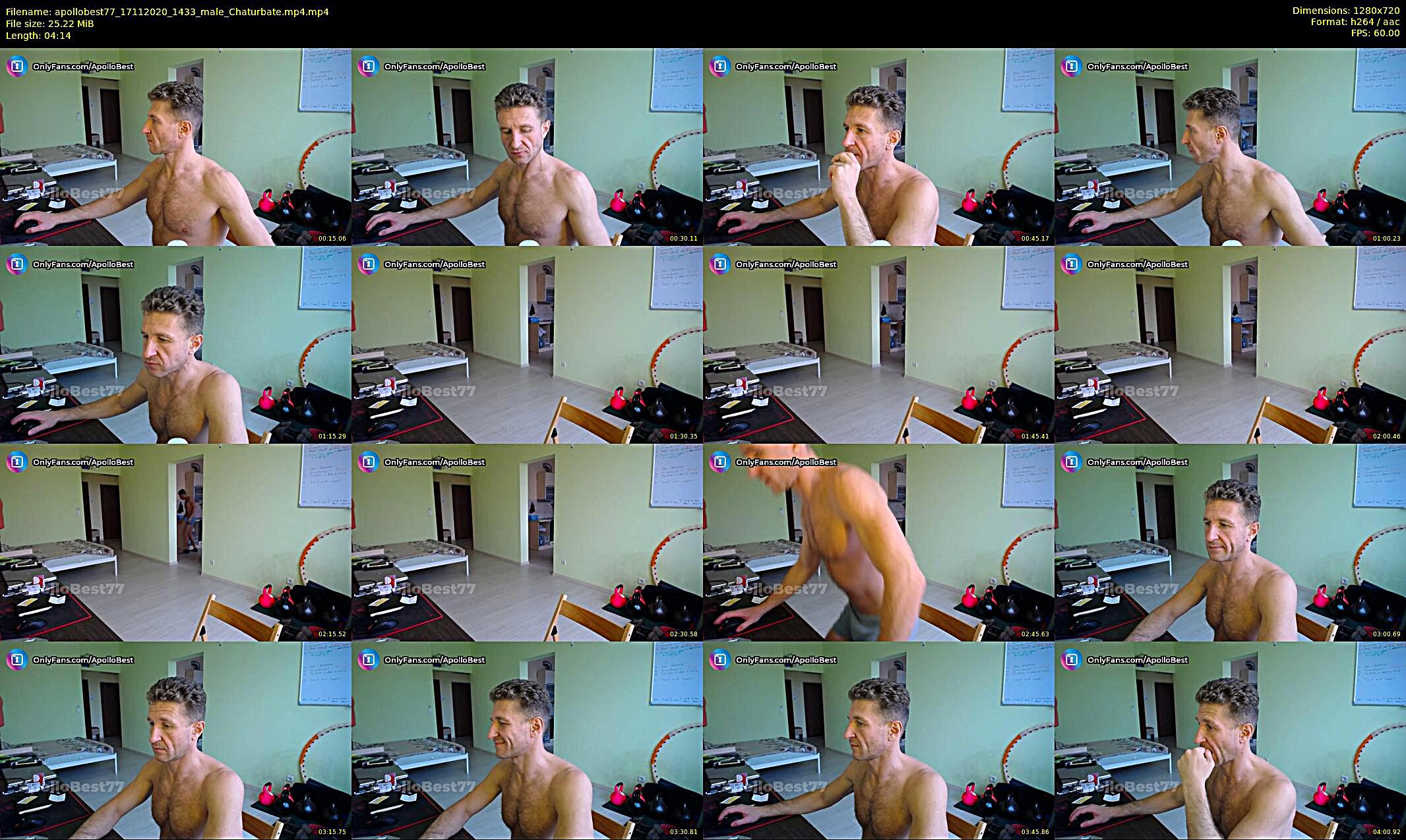 apollobest77 — 5 minute Chaturbate male cam show recording, 720p, Nov 17, 2020