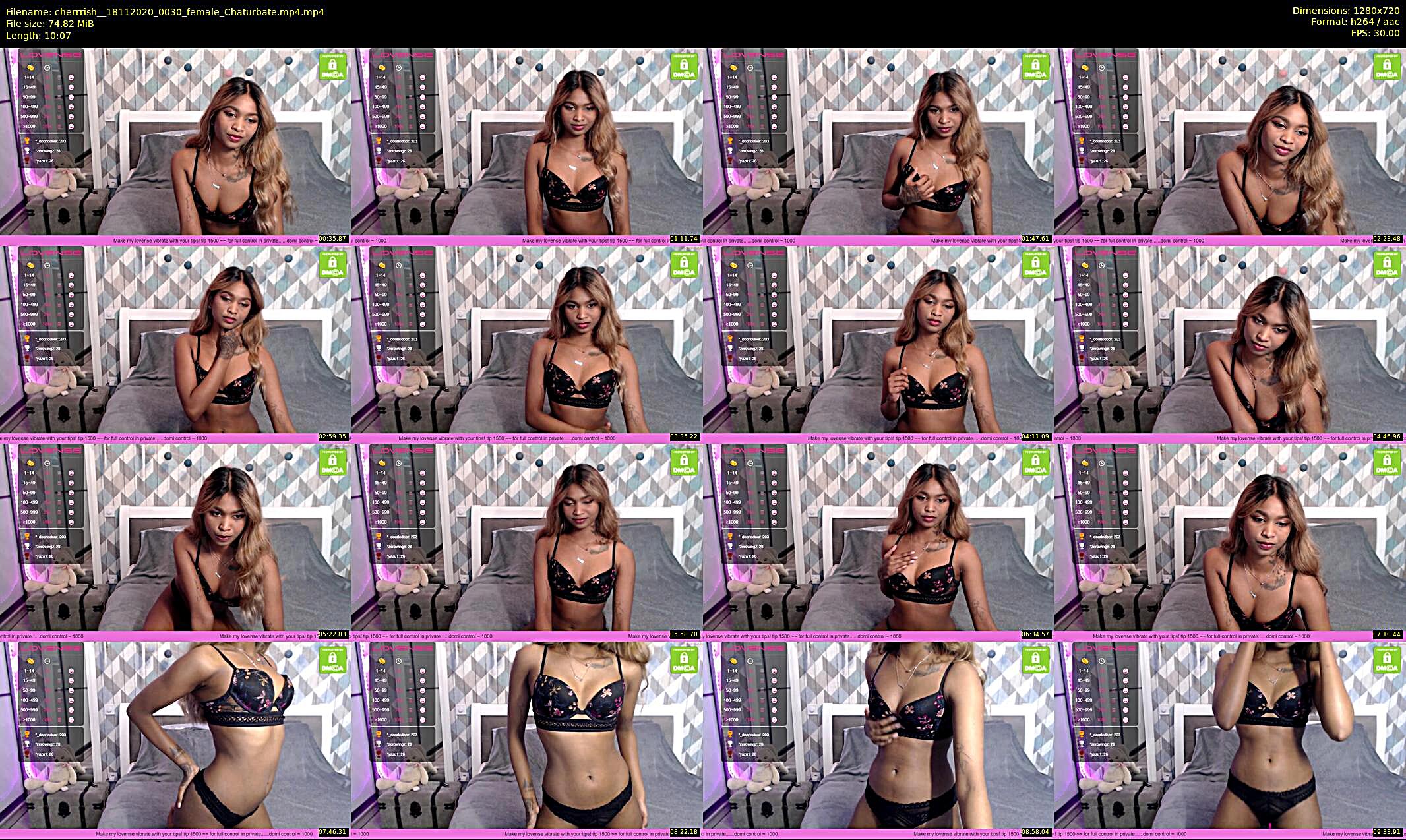 cherrrish_ — 11 minute Chaturbate female cam show recording, 720p, Nov 18, 2020