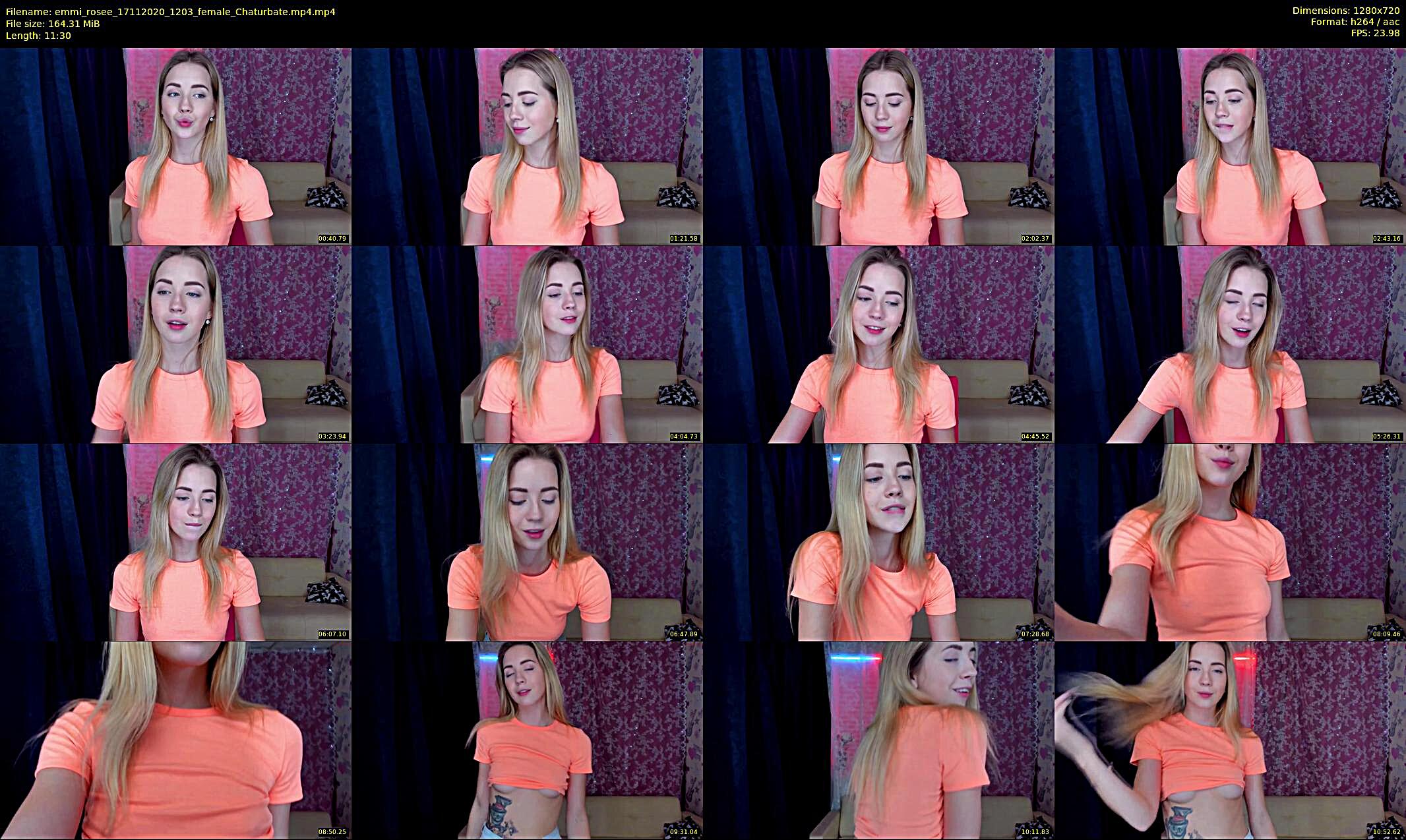 emmi_rosee — 12 minute Chaturbate female cam show recording, 720p, Nov 17, 2020