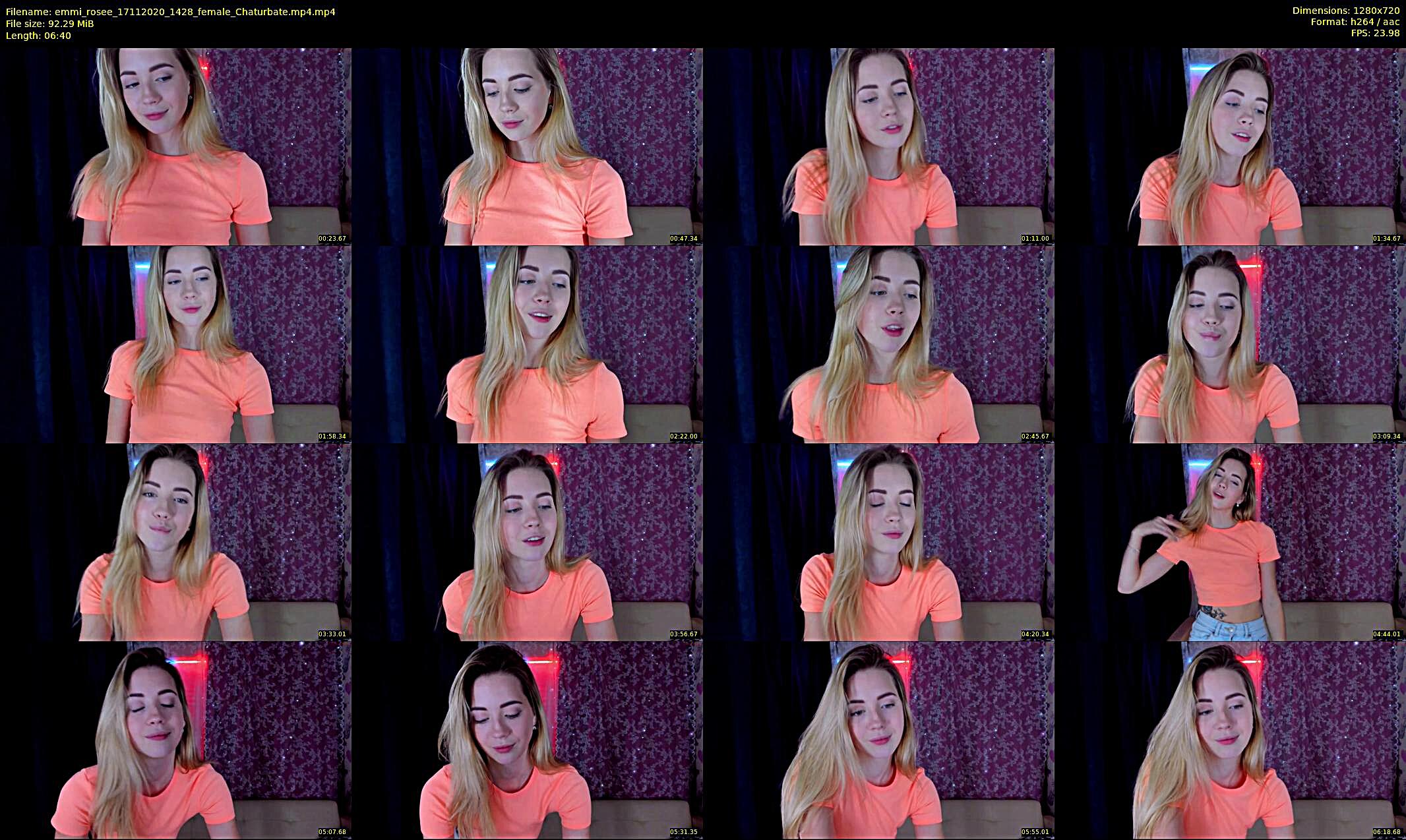 emmi_rosee — 7 minute Chaturbate female cam show recording, 720p, Nov 17, 2020