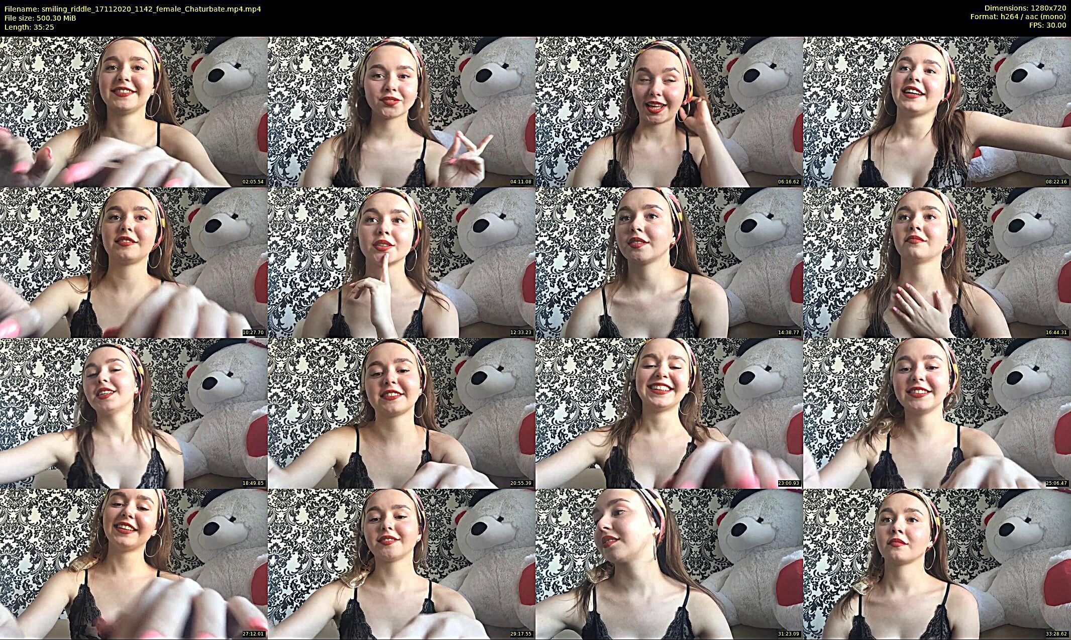 smiling_riddle — 36 minute Chaturbate female cam show recording, 720p, Nov 17, 2020