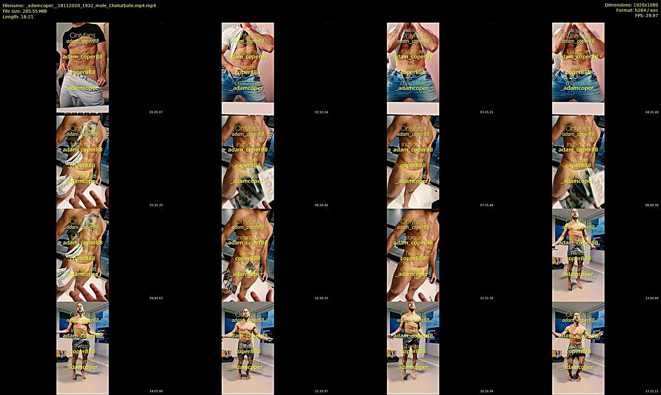_adamcoper_ — 19 minute Chaturbate male cam show recording, 1080p, Nov 18, 2020