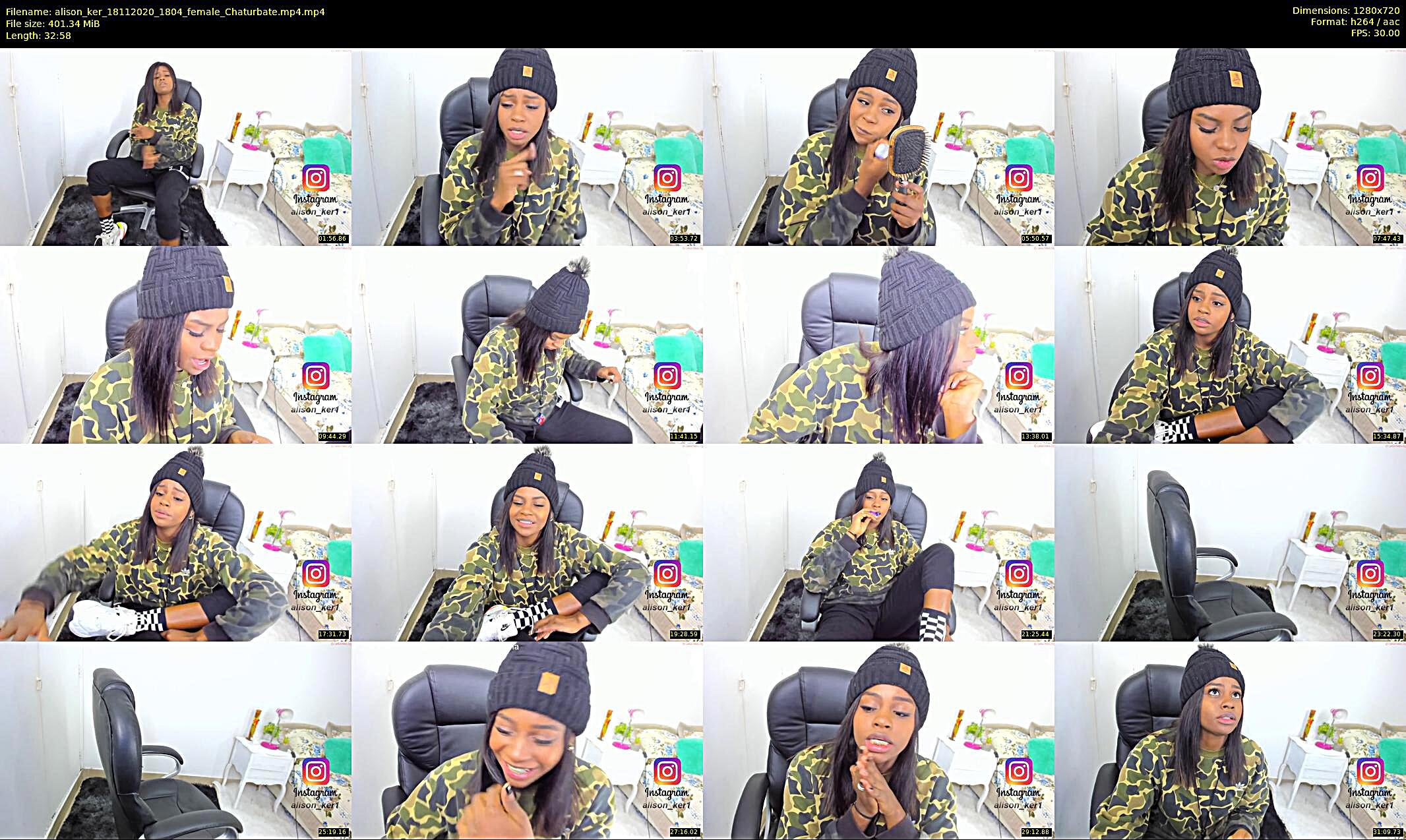 alison_ker — 33 minute Chaturbate female cam show recording, 720p, Nov 18, 2020