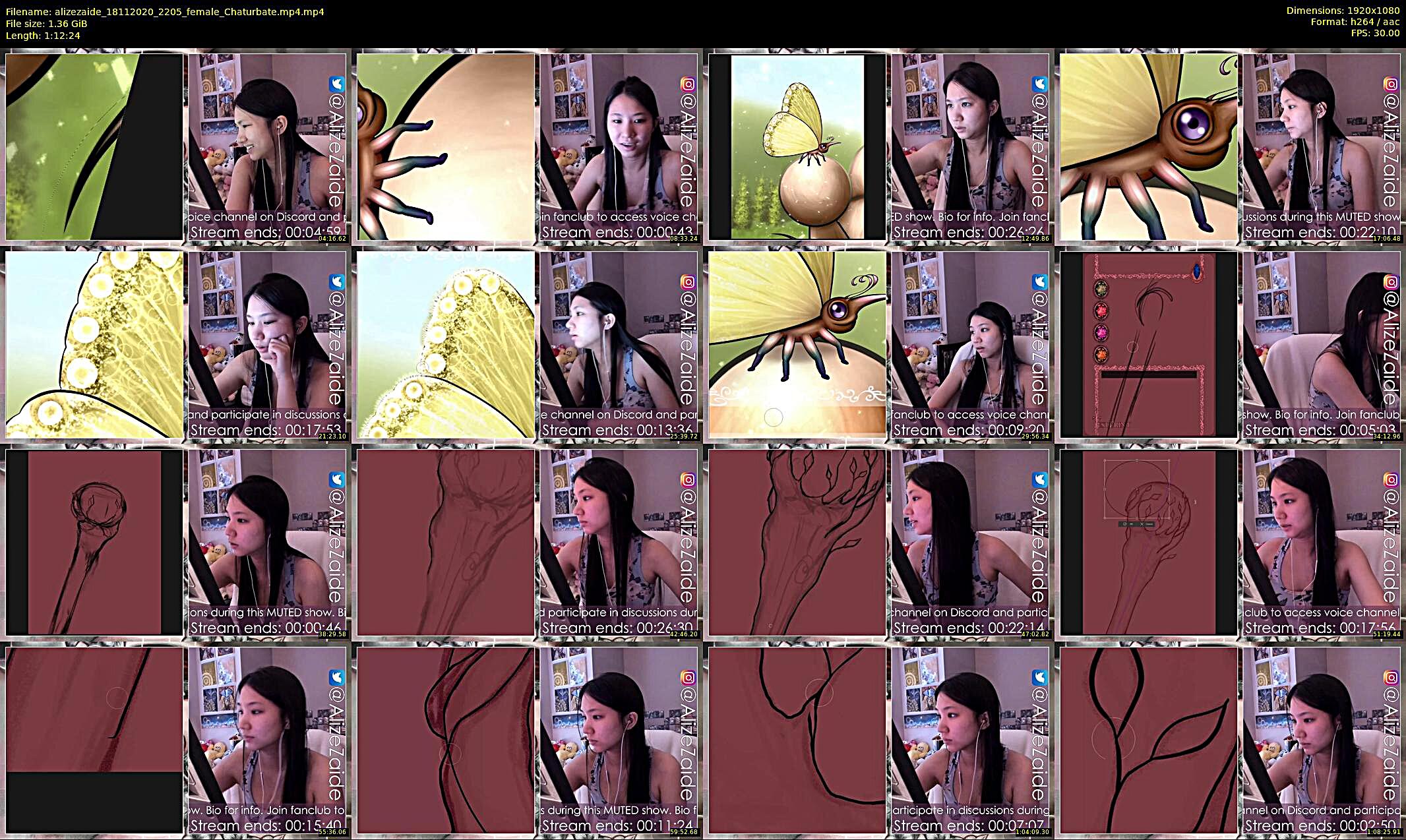 alizezaide — 58 minute Chaturbate female cam show recording, 1080p, Nov 18, 2020