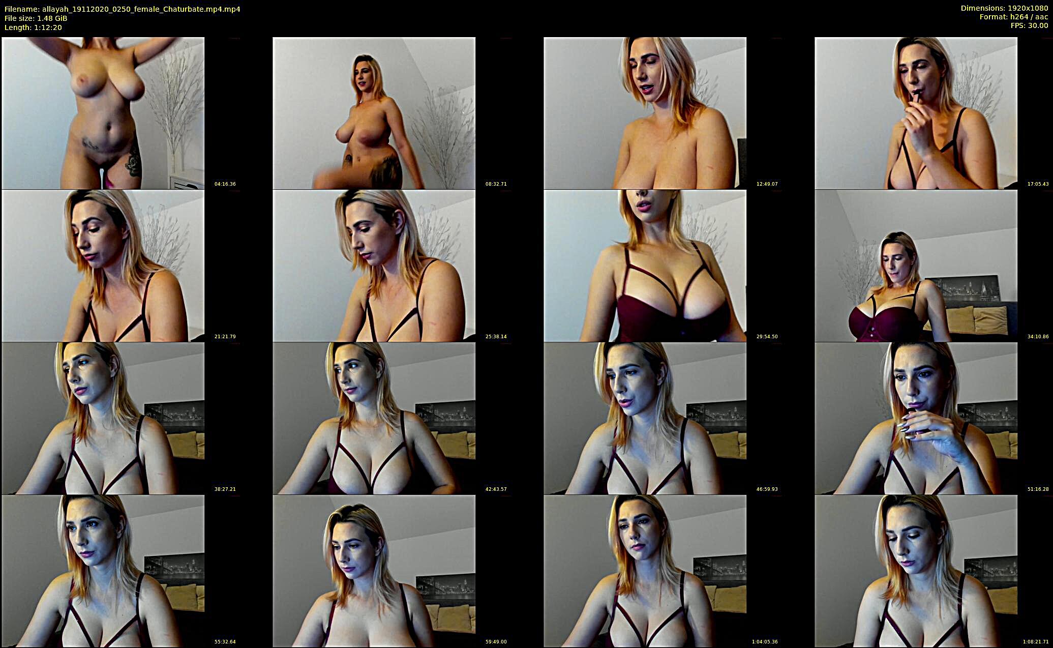 allayah — 73 minute Chaturbate female cam show recording, 1080p, Nov 19, 2020