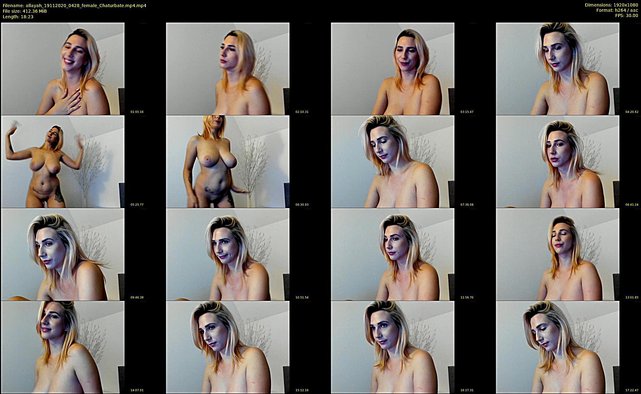 allayah — 19 minute Chaturbate female cam show recording, 1080p, Nov 19, 2020