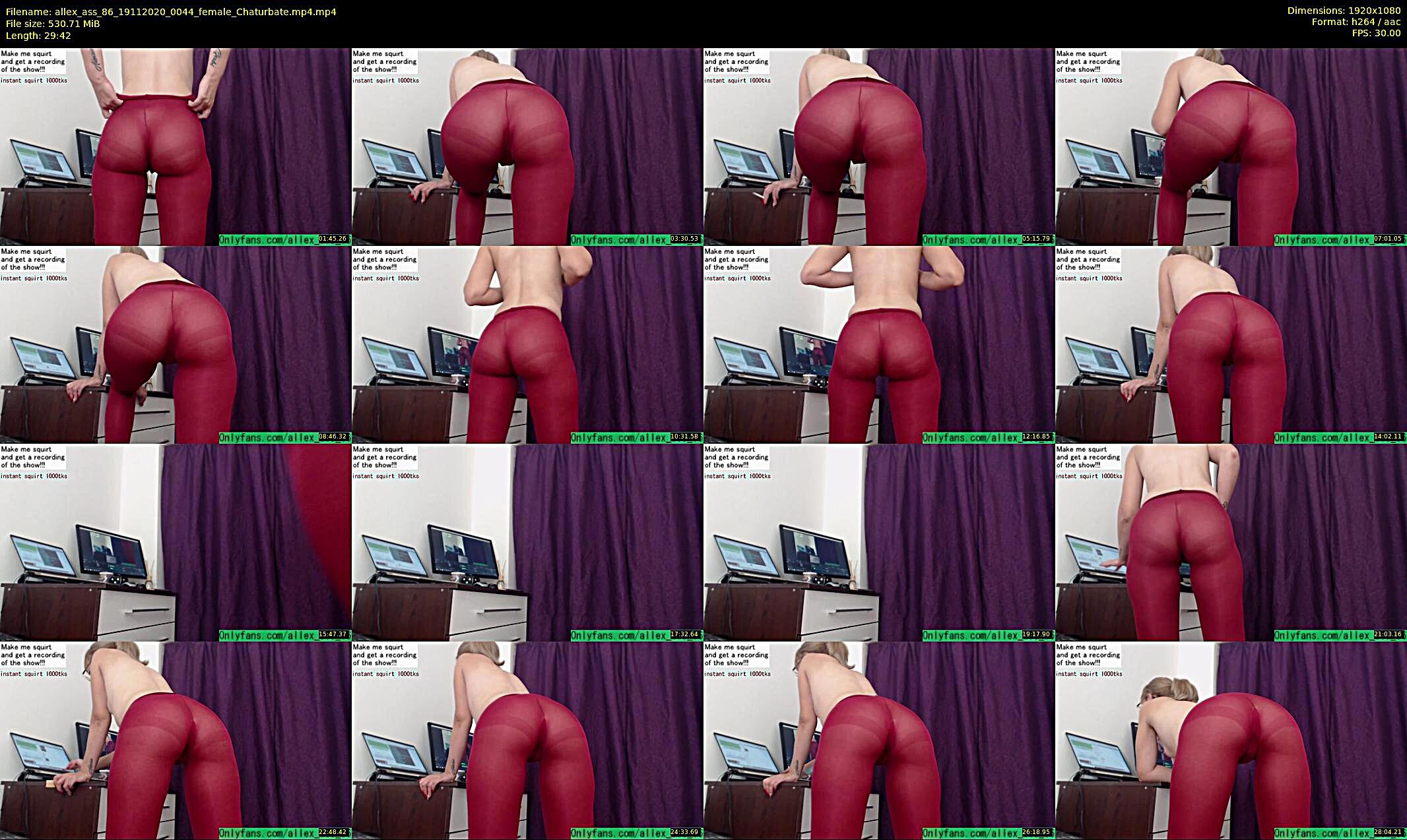 allex_ass_86 — 30 minute Chaturbate female cam show recording, 1080p, Nov 19, 2020
