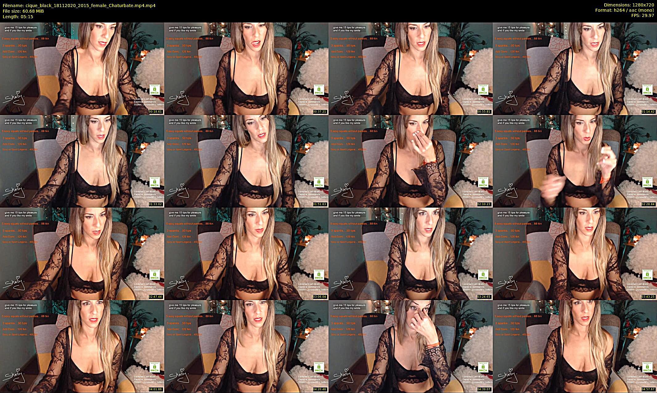 cique_black — 6 minute Chaturbate female cam show recording, 720p, Nov 18, 2020