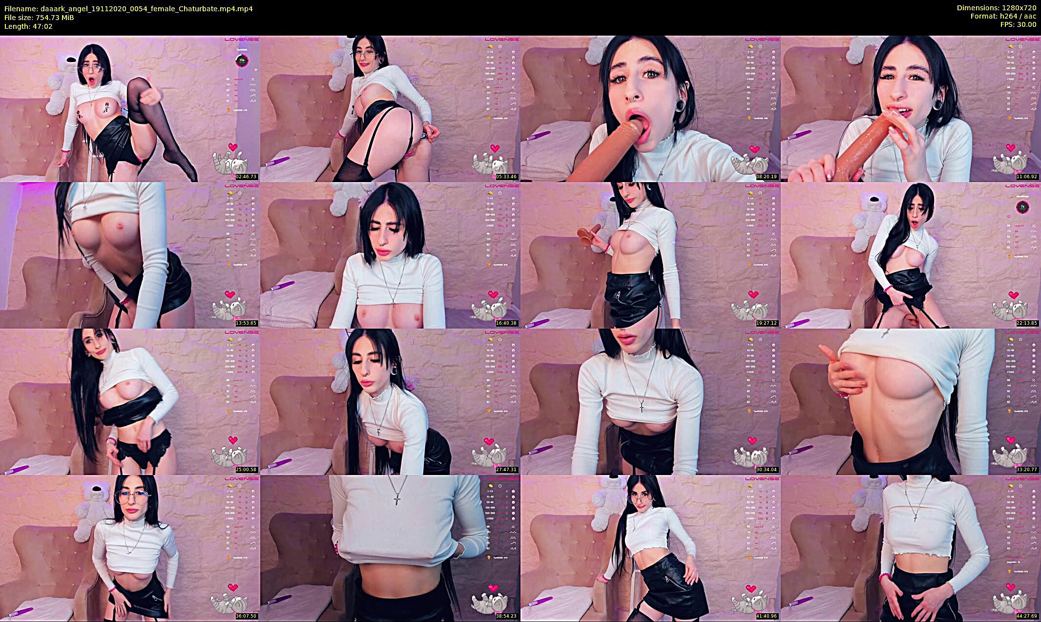daaark_angel — 48 minute Chaturbate female cam show recording, 720p, Nov 19, 2020