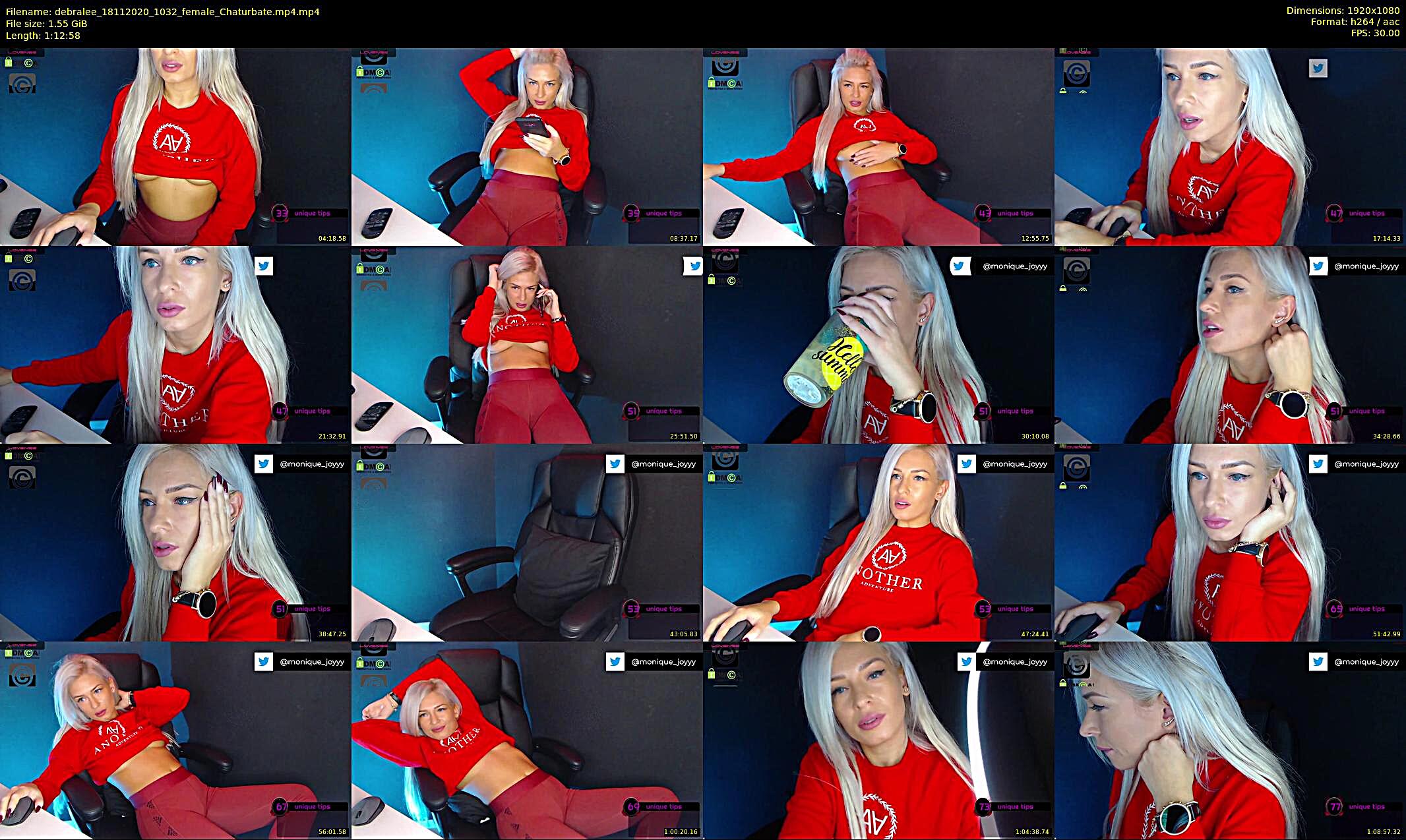 debralee — 73 minute Chaturbate female cam show recording, 1080p, Nov 18, 2020