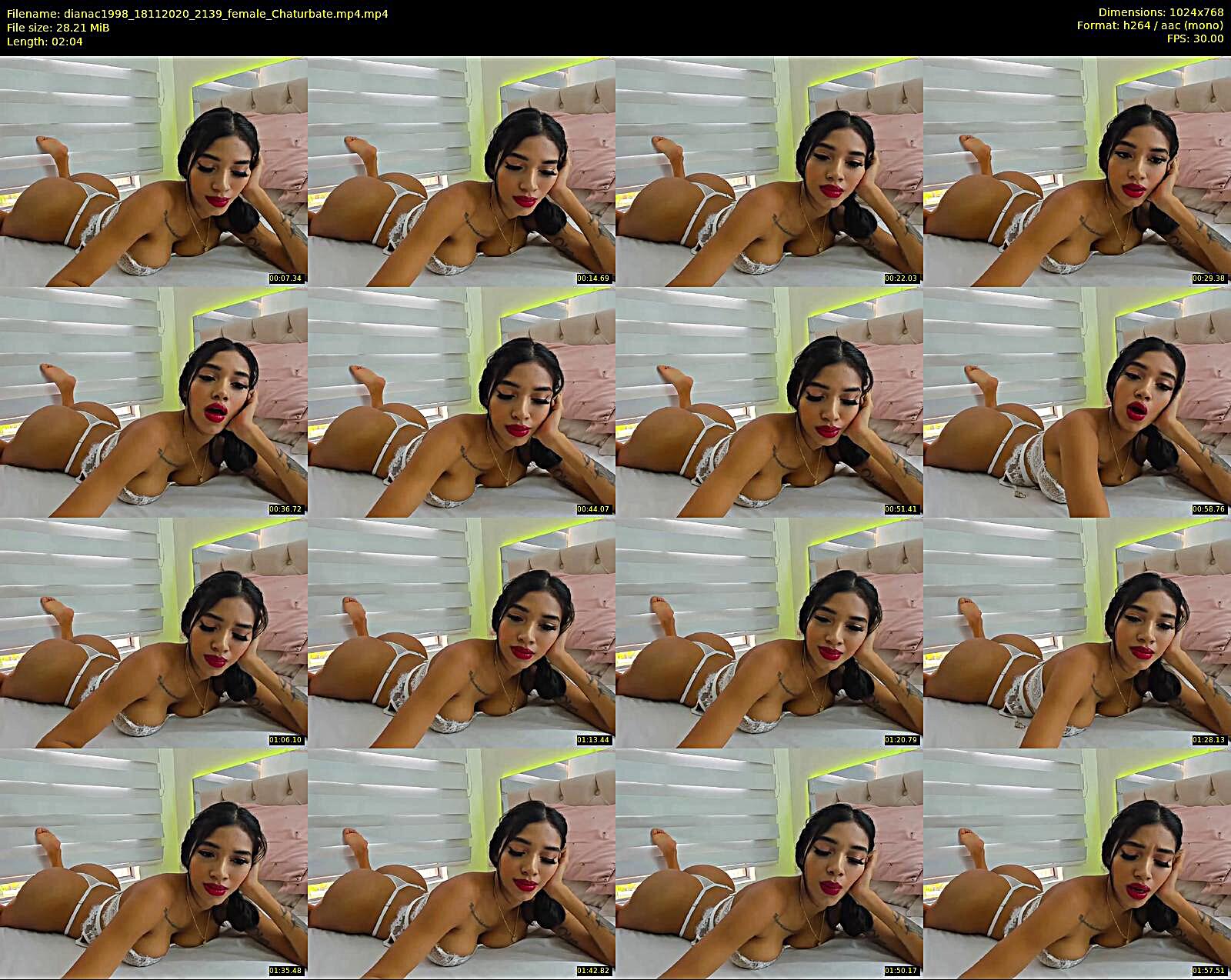 dianac1998 — 3 minute Chaturbate female cam show recording, 720p, Nov 18, 2020