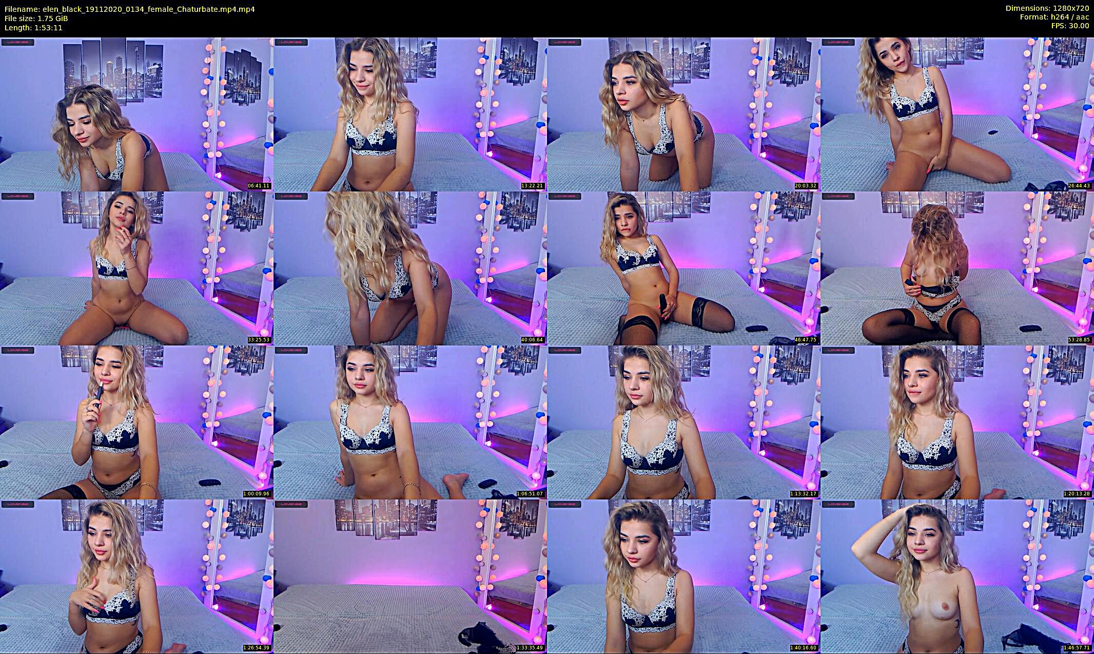 elen_black — 114 minute Chaturbate female cam show recording, 720p, Nov 19, 2020