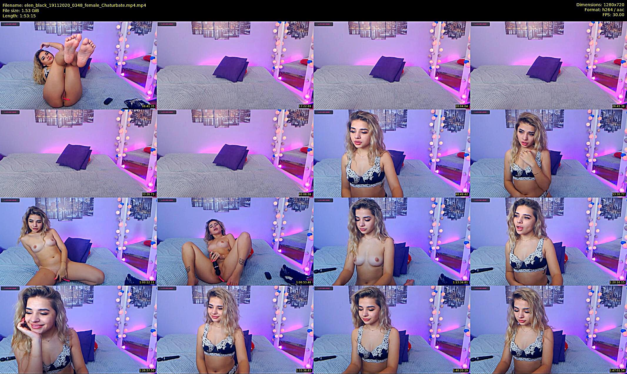elen_black — 114 minute Chaturbate female cam show recording, 720p, Nov 19, 2020