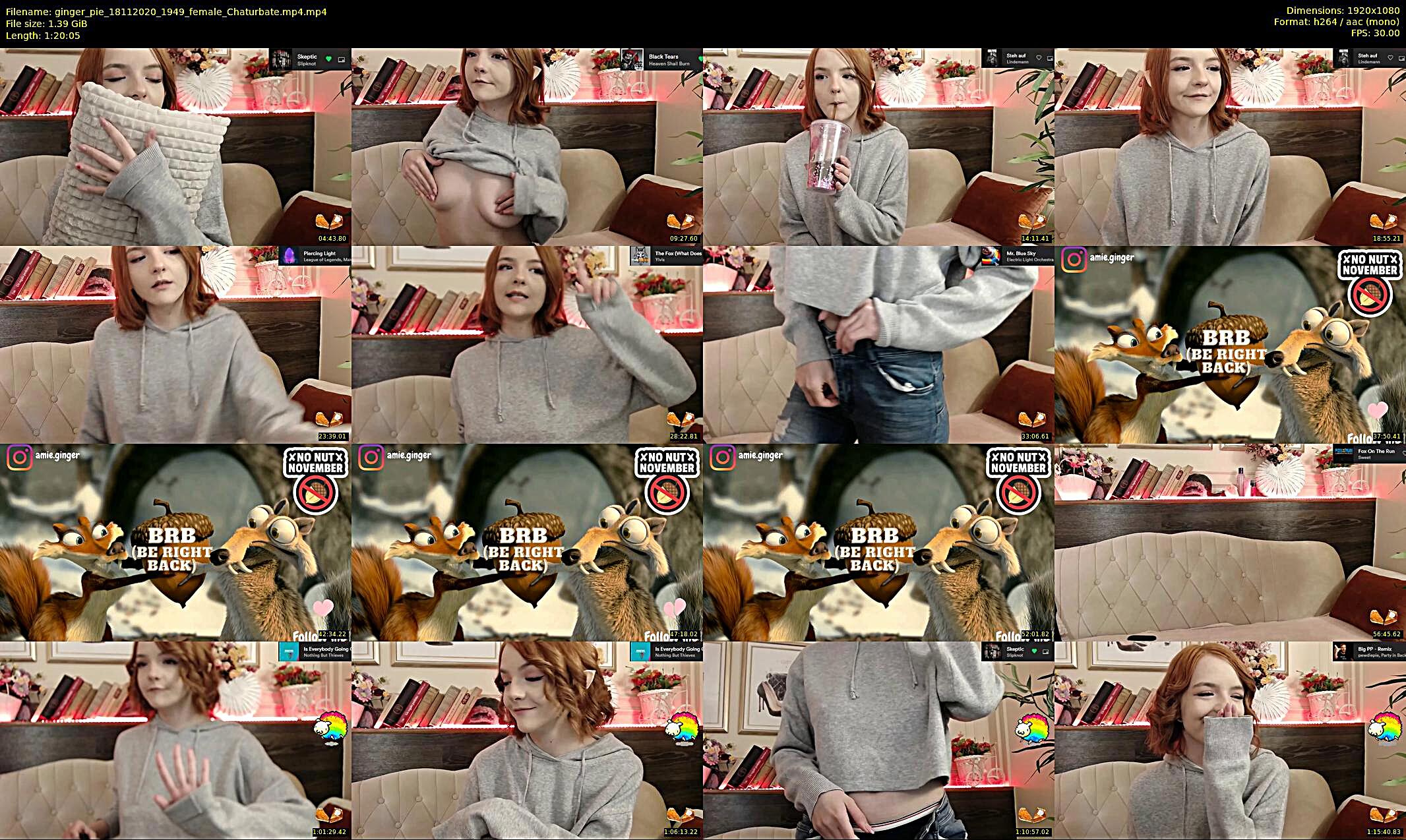 ginger_pie — 81 minute Chaturbate female cam show recording, 1080p, Nov 18, 2020