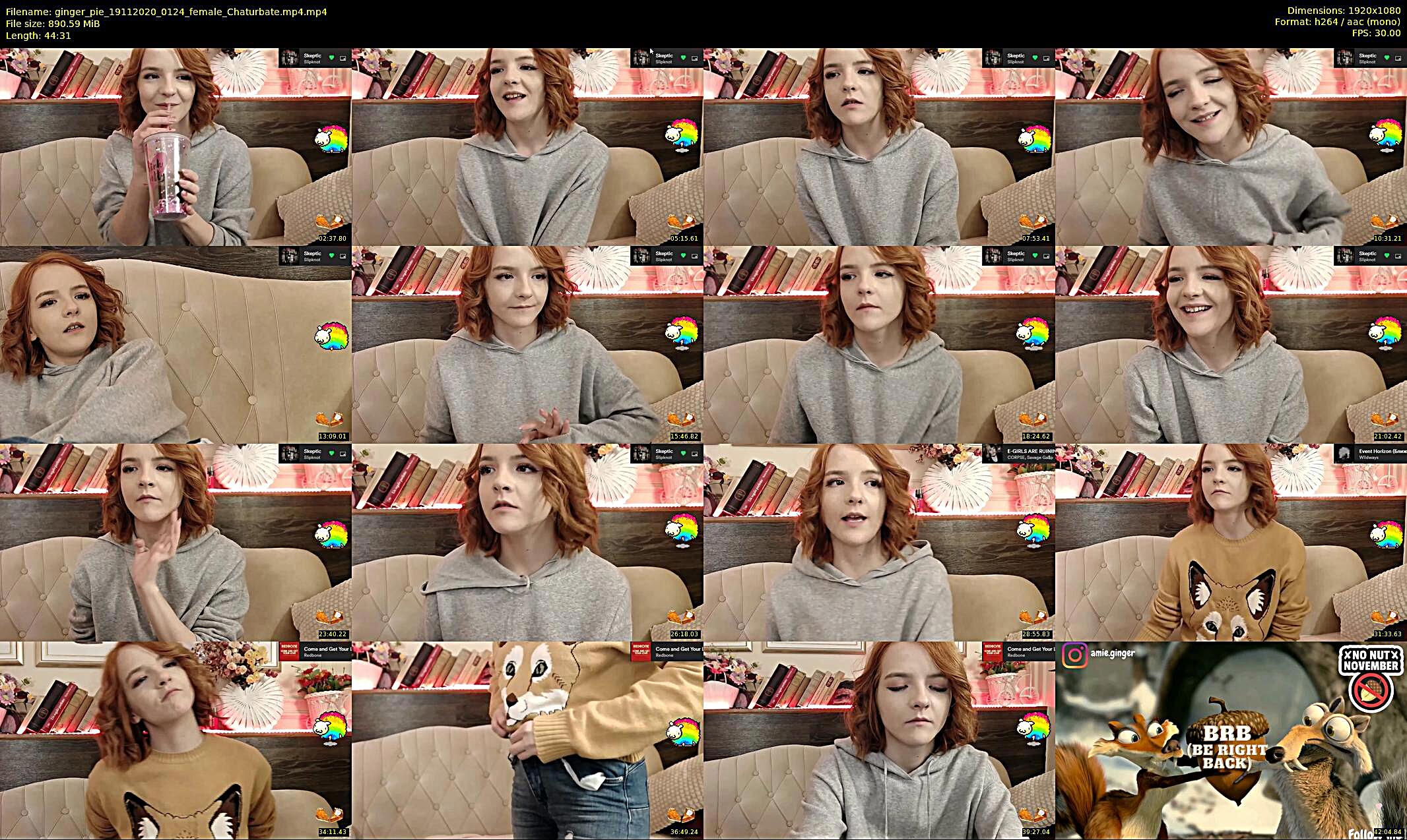 ginger_pie — 11 minute Chaturbate female cam show recording, 1080p, Nov 19, 2020