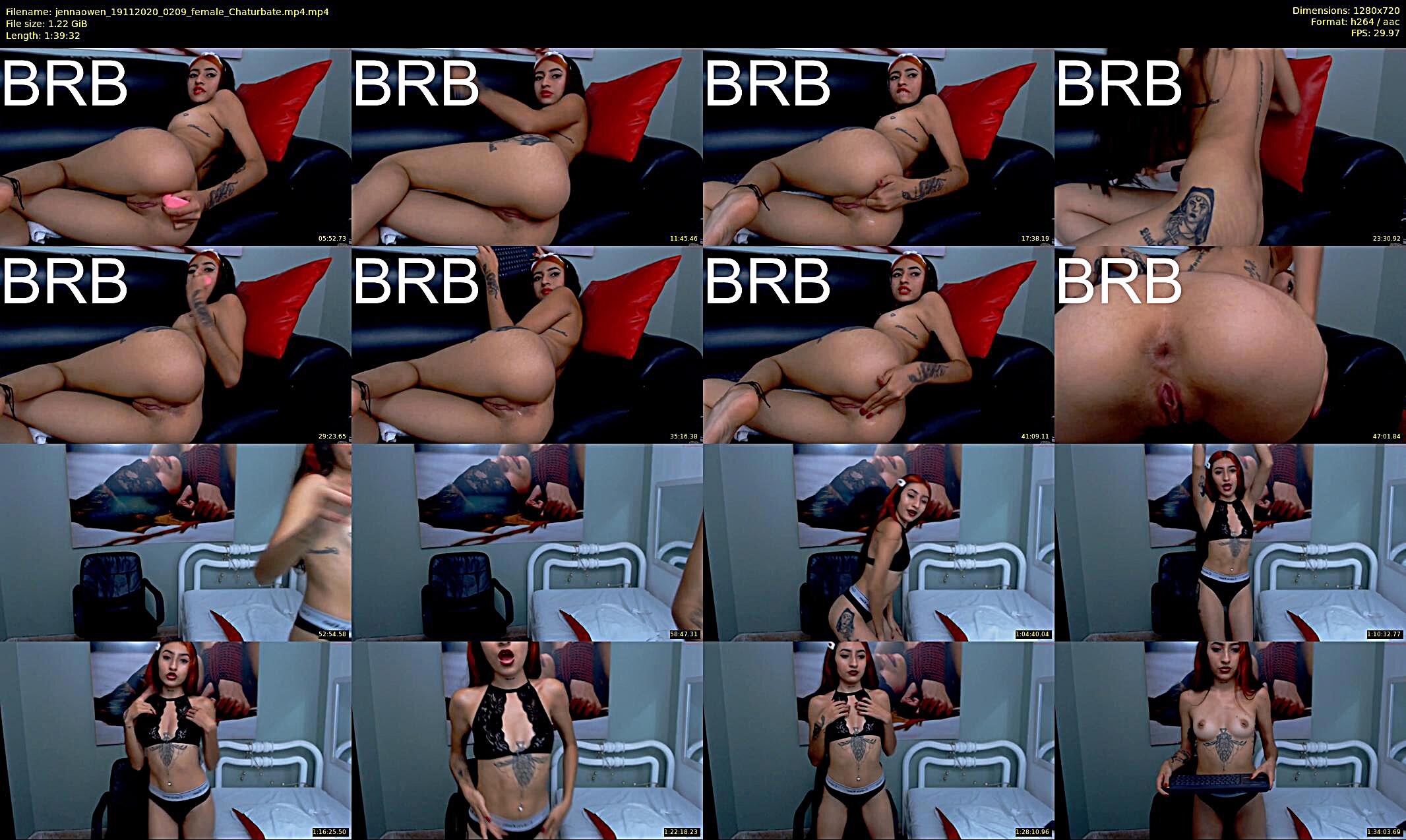 jennaowen — 100 minute Chaturbate female cam show recording, 720p, Nov 19, 2020