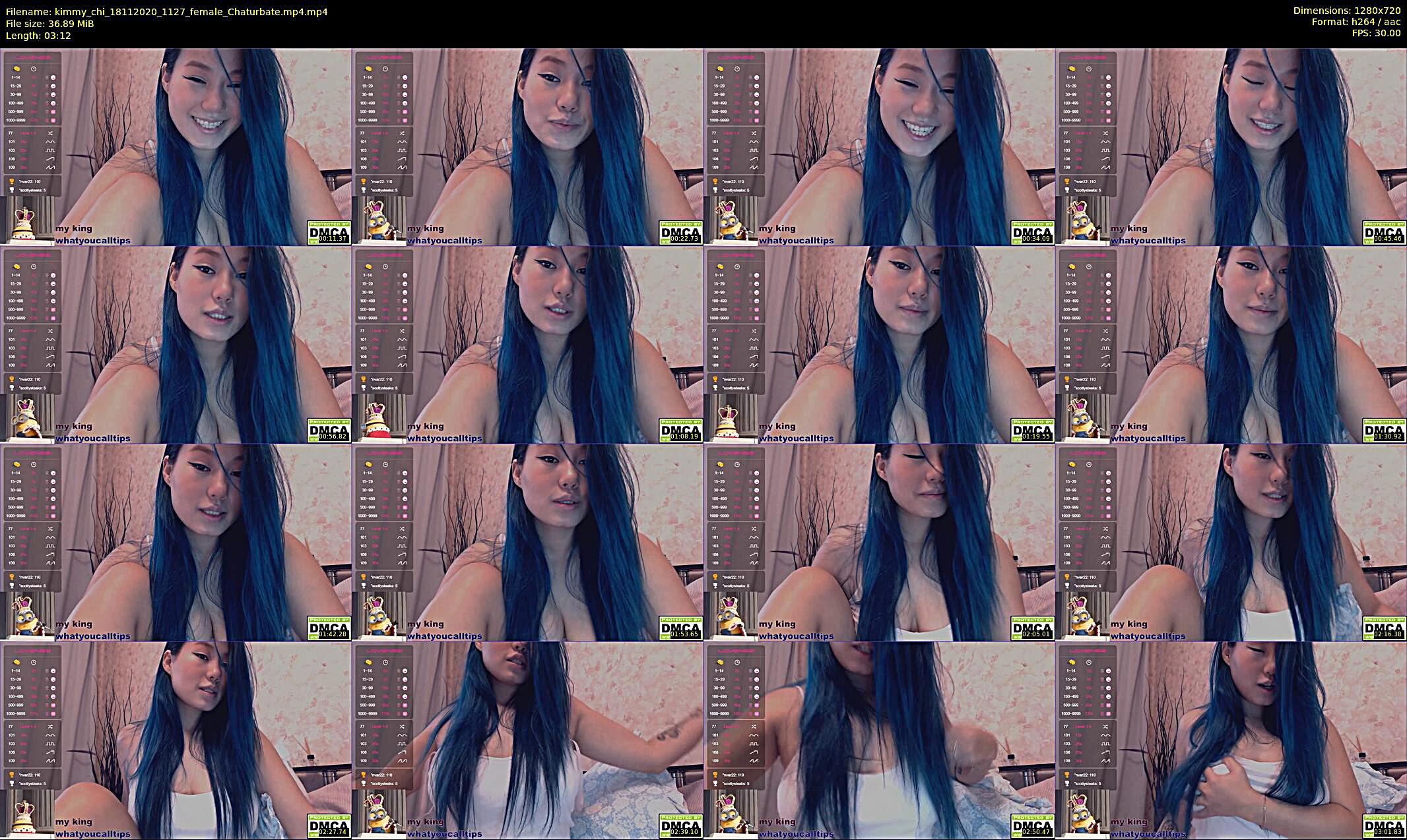 kimmy_chi — 4 minute Chaturbate female cam show recording, 720p, Nov 18, 2020