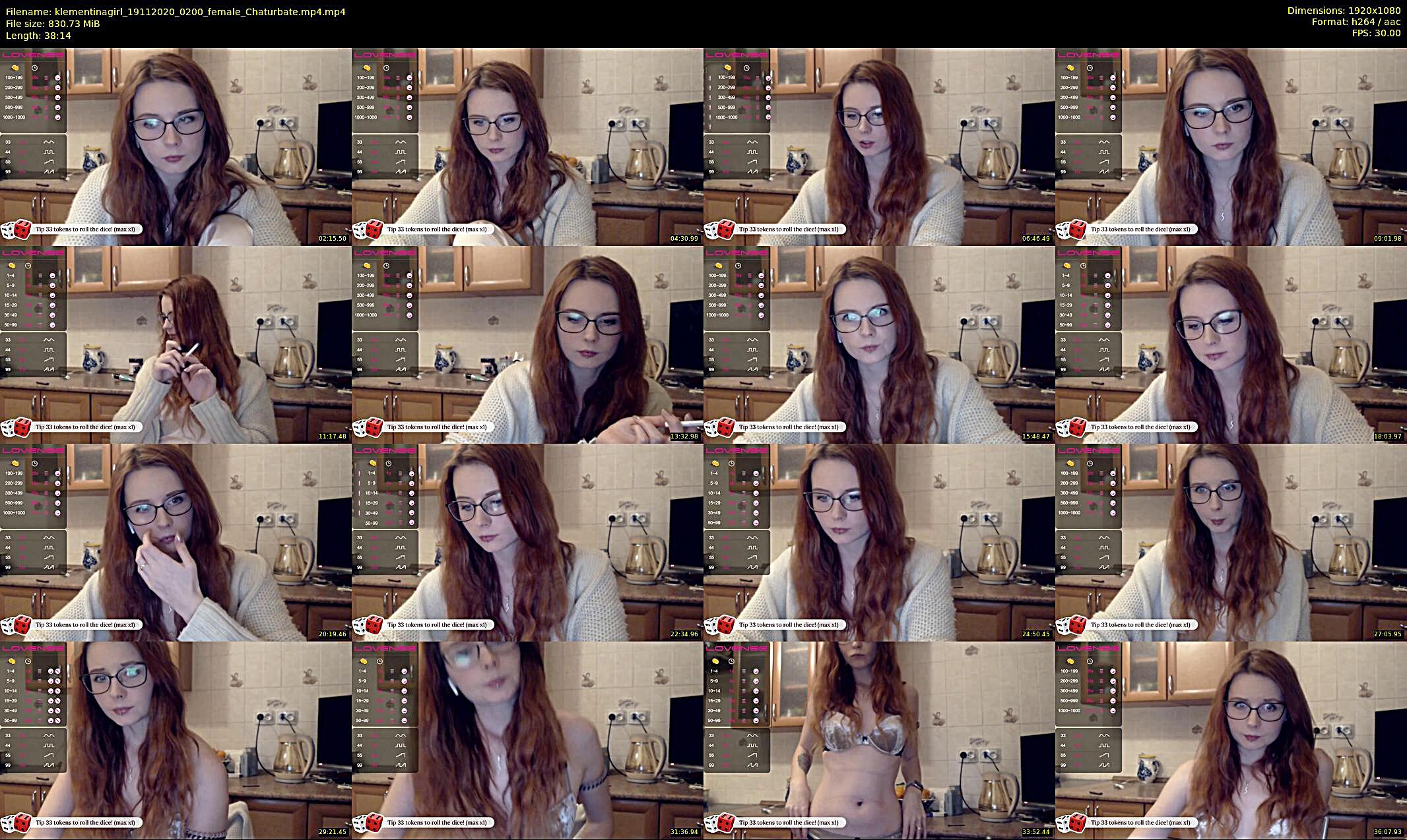 klementinagirl — 39 minute Chaturbate female cam show recording, 1080p, Nov 19, 2020