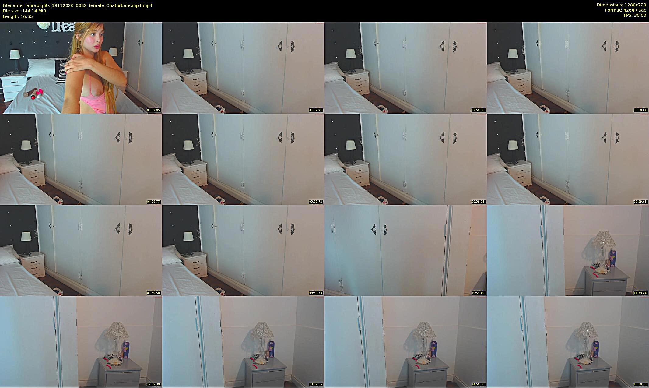 laurabigtits — 7 minute Chaturbate female cam show recording, 720p, Nov 19, 2020