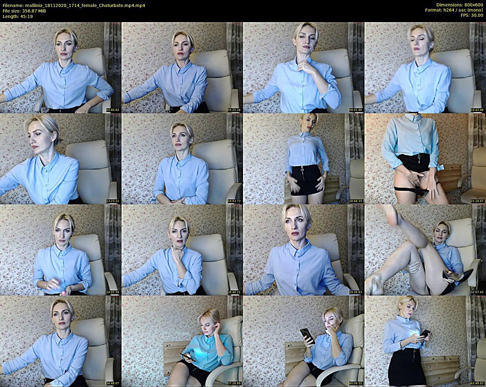 mallinia — 15 minute Chaturbate female cam show recording, 480p, Nov 18, 2020