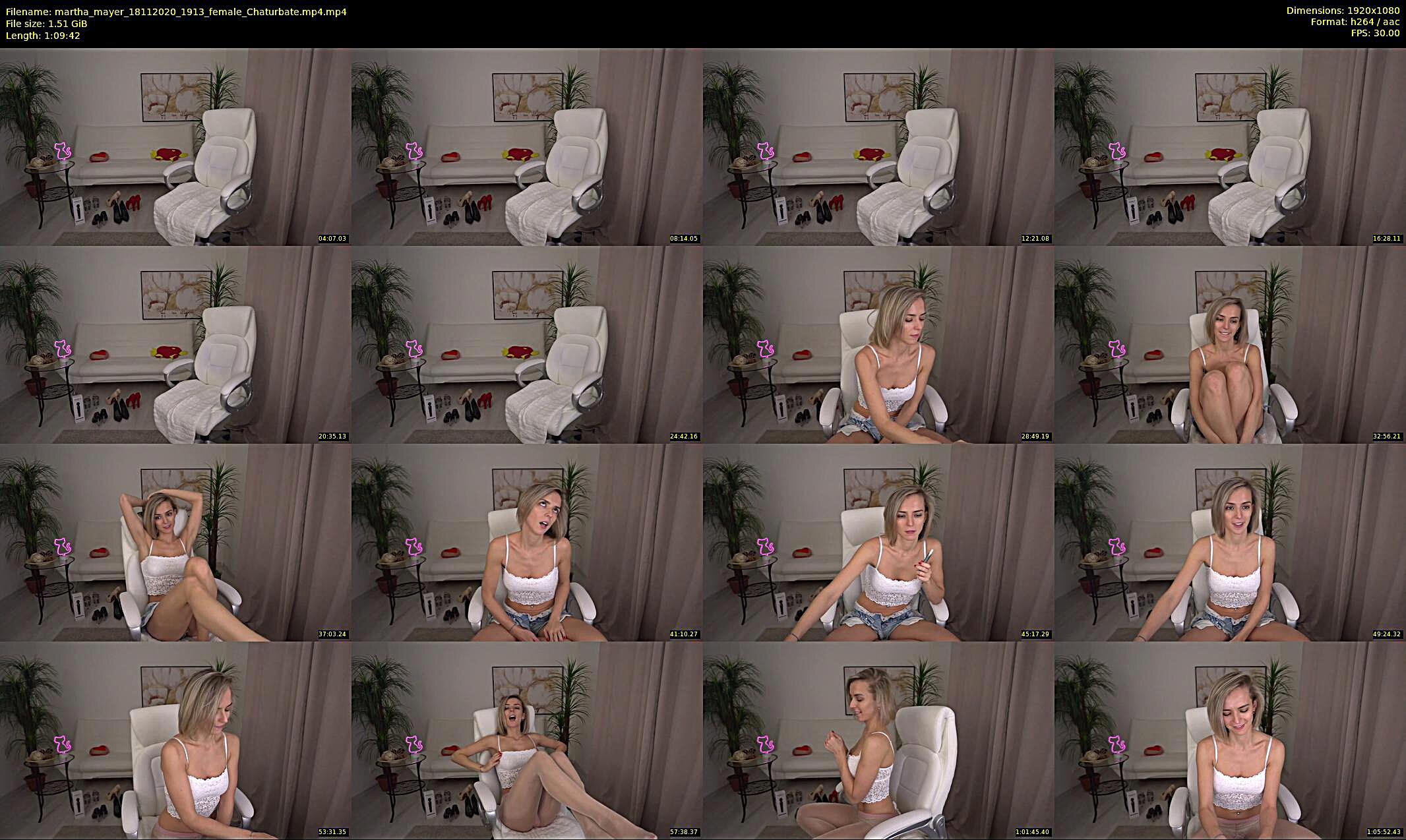 martha_mayer — 70 minute Chaturbate female cam show recording, 1080p, Nov 18, 2020